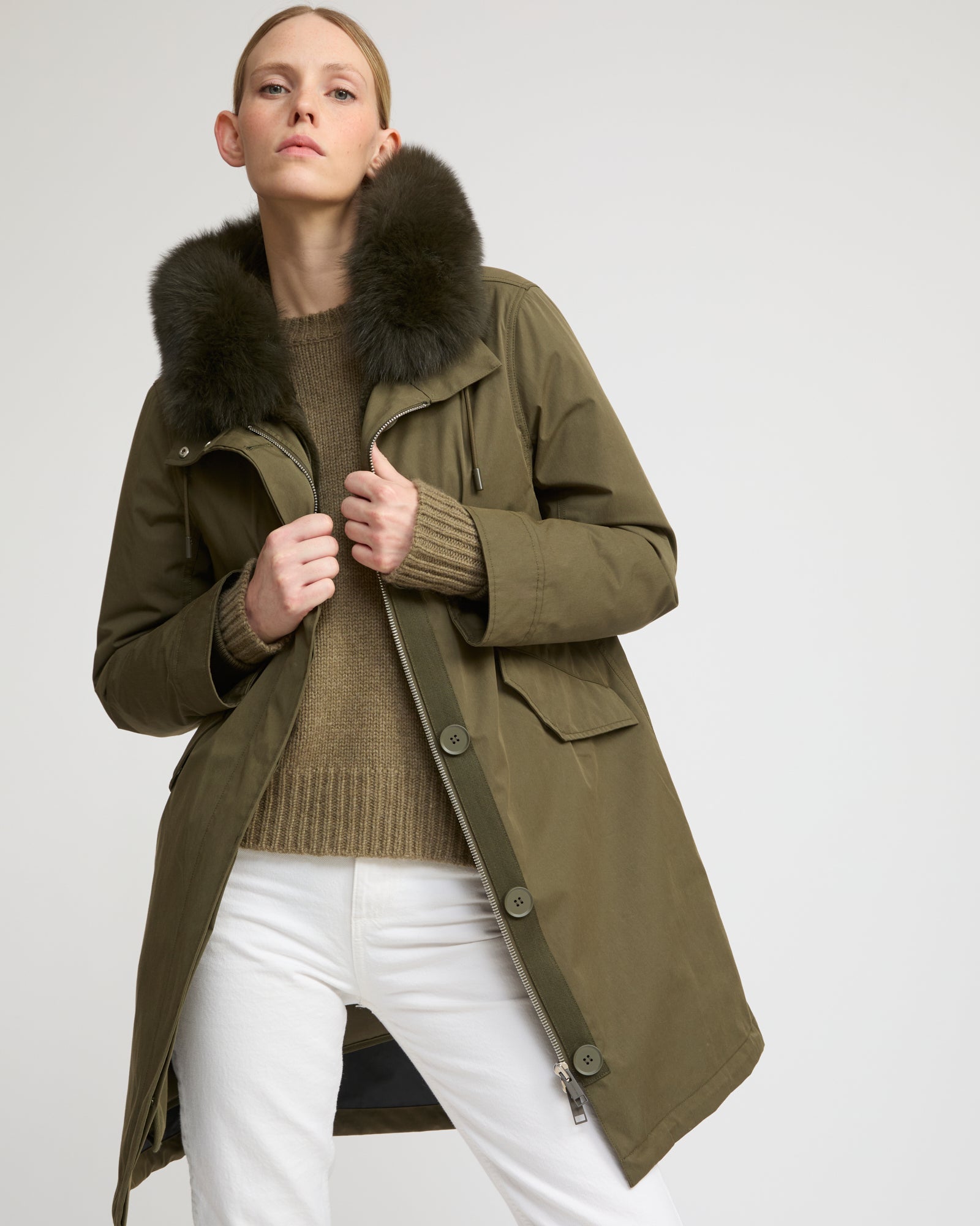 Women's long Parkas | Yves Salomon PARIS – Yves Salomon US