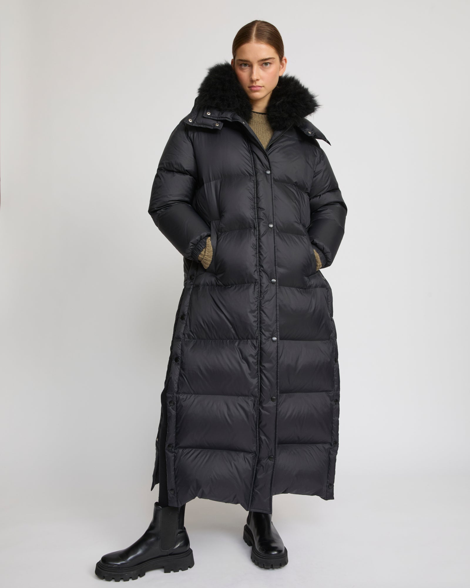 Women's long down jacket | Yves Salomon PARIS – Yves Salomon US