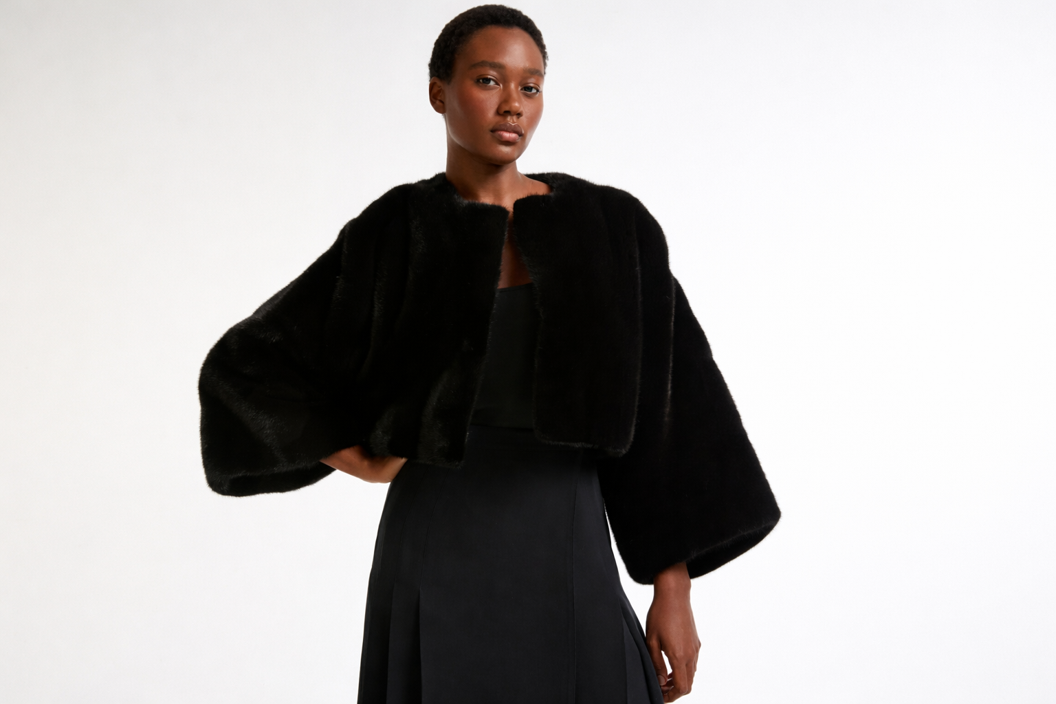 レディースウェア mink Mink Fleece Long Knee Mom Outfit Mink fur Coat Hooded womens lapel