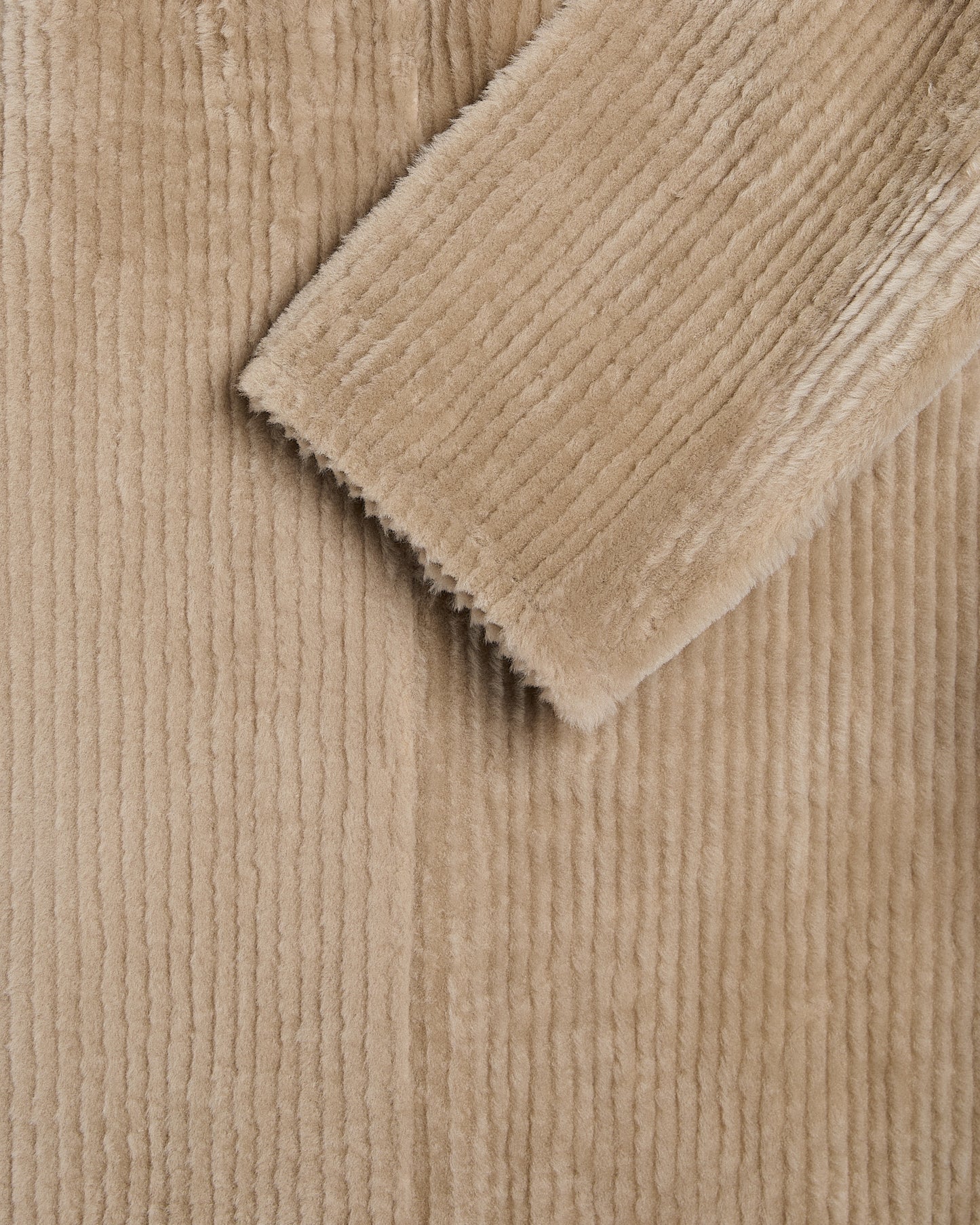 Ribbed Merino lamsbkin shearling overshirt - Yves Salomon