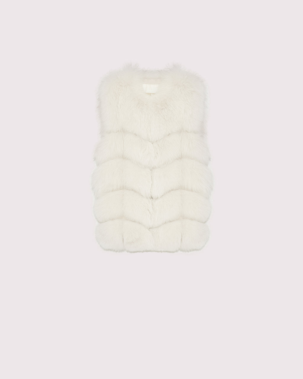 Fox fur gilet - white - Yves Salomon – Yves Salomon US