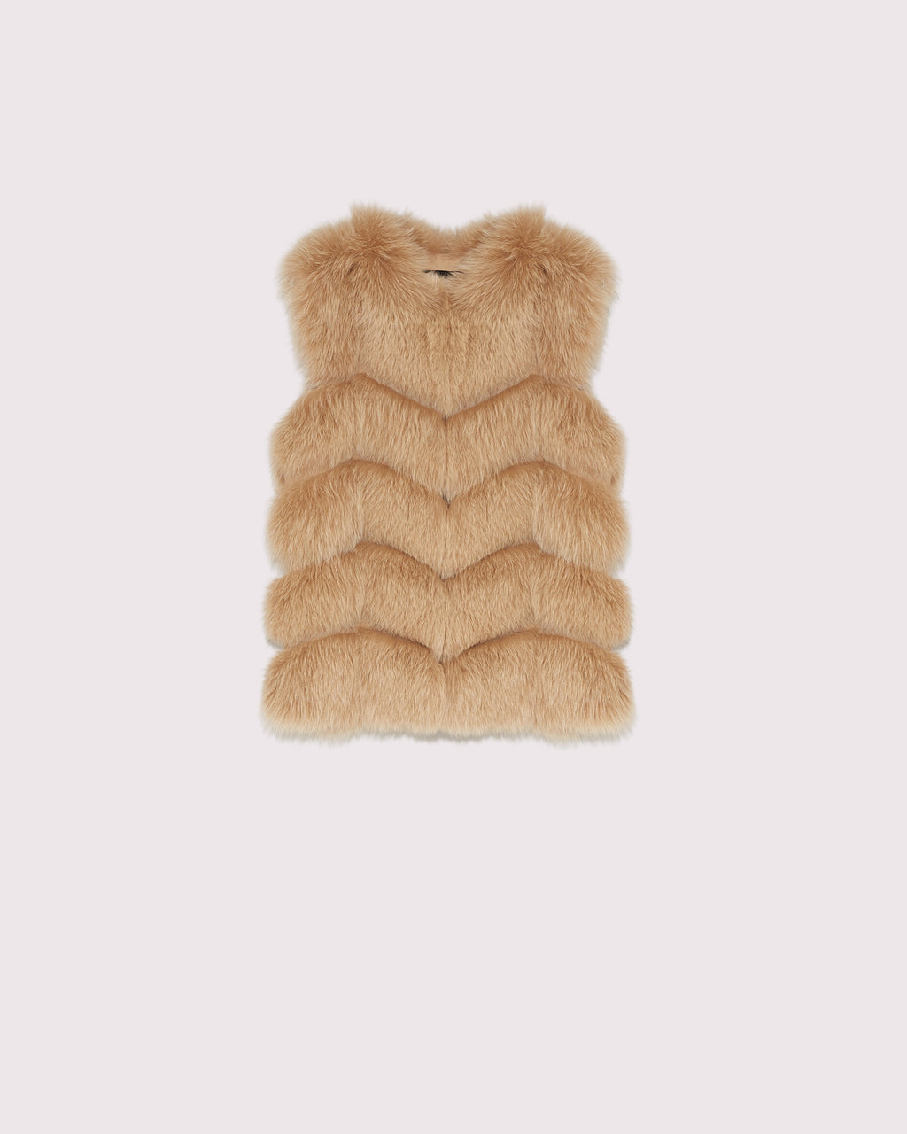 Fox fur gilet