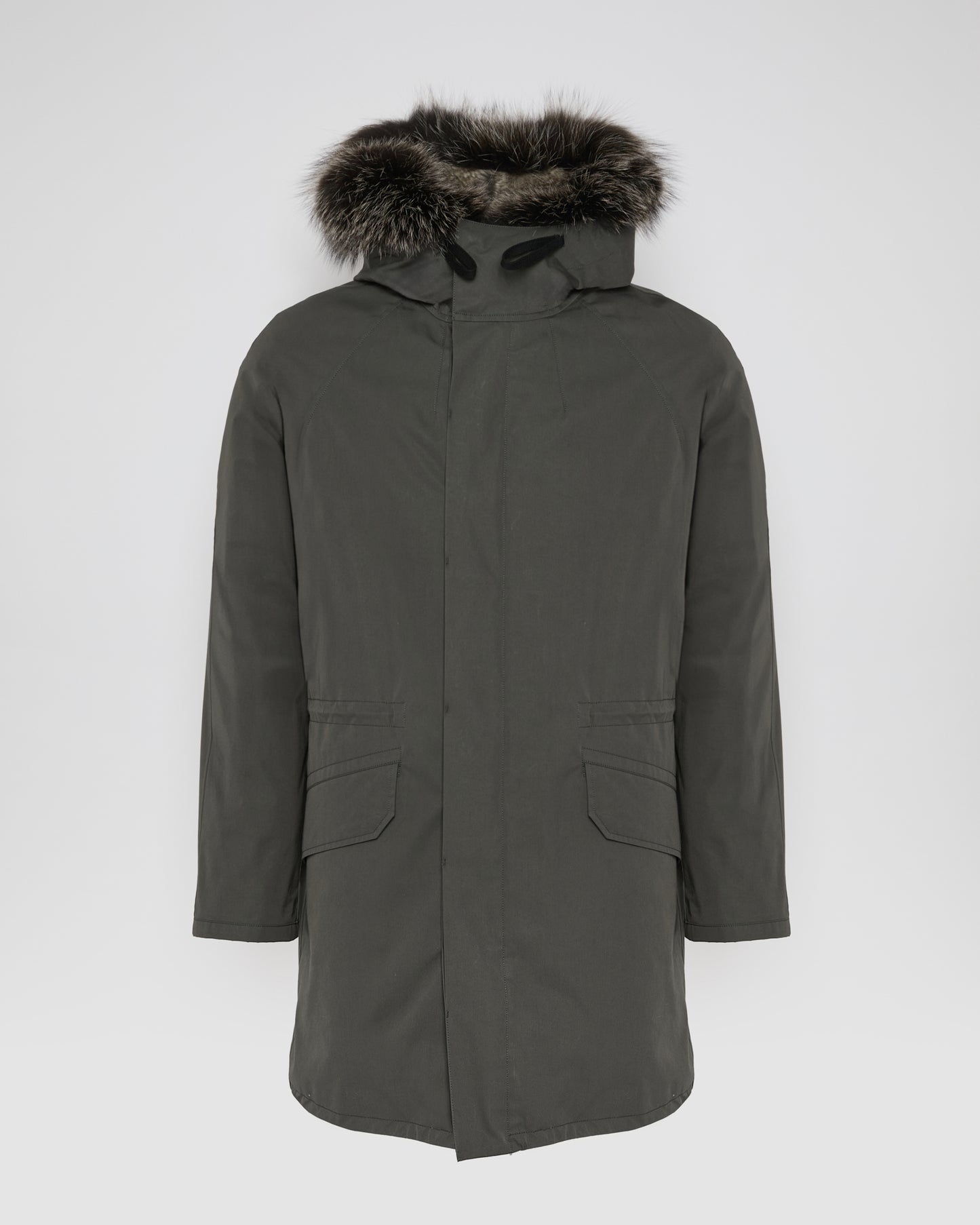 Iconic parka in technical cotton with fox and rabbit fur - Yves Salomon
