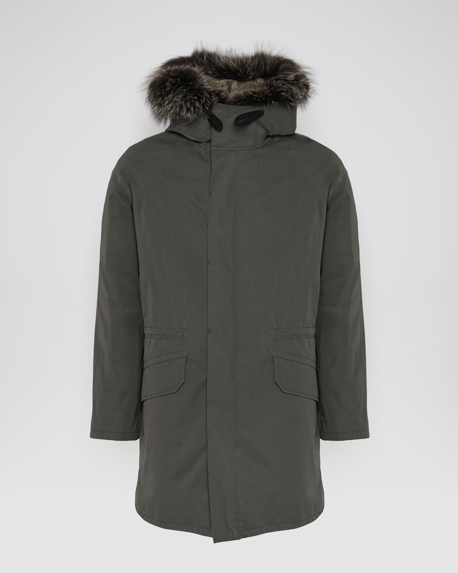Iconic parka in technical cotton with fox and rabbit fur - Yves Salomon