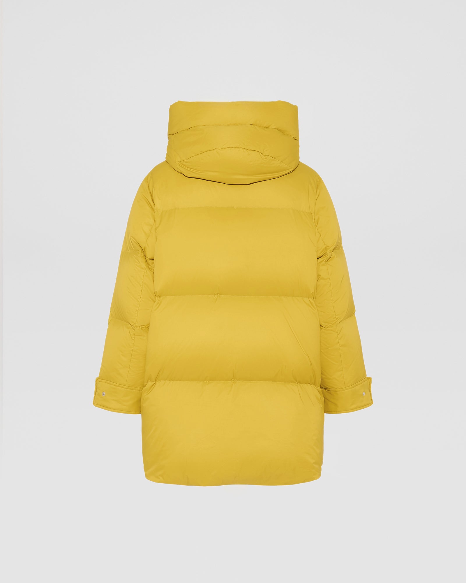 3/4 hooded down jacket in Tibetan lambswool - Yves Salomon