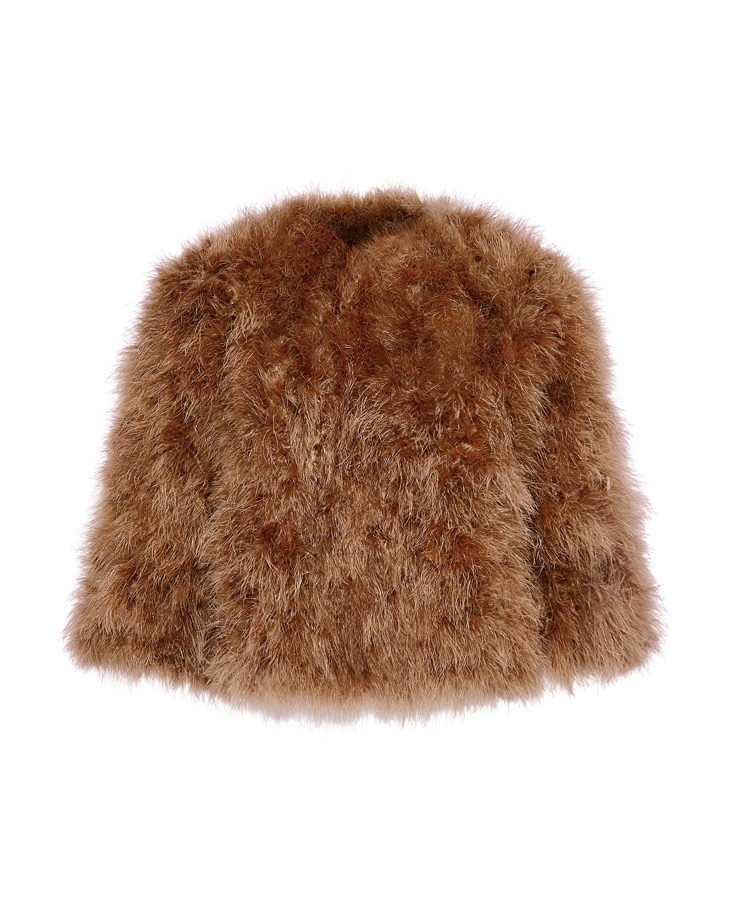 Short feather jacket