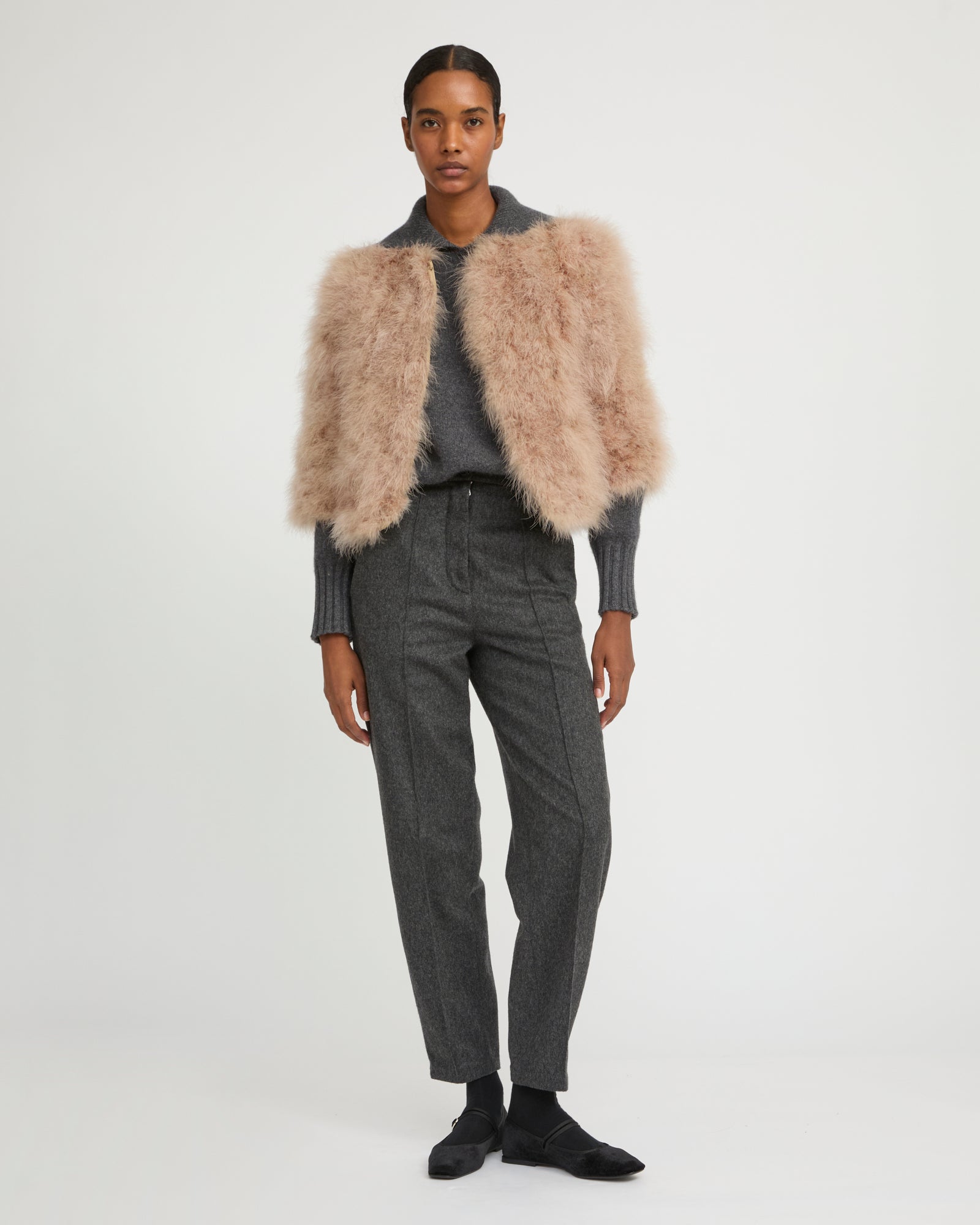 Short feather jacket - Yves Salomon