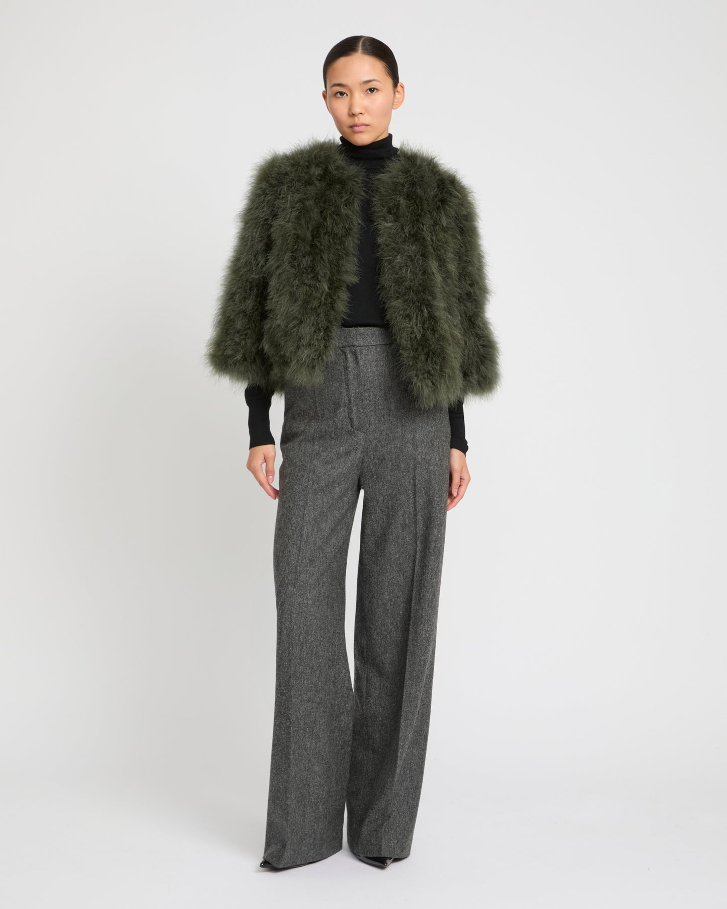 Short feather jacket -Yves Salomon