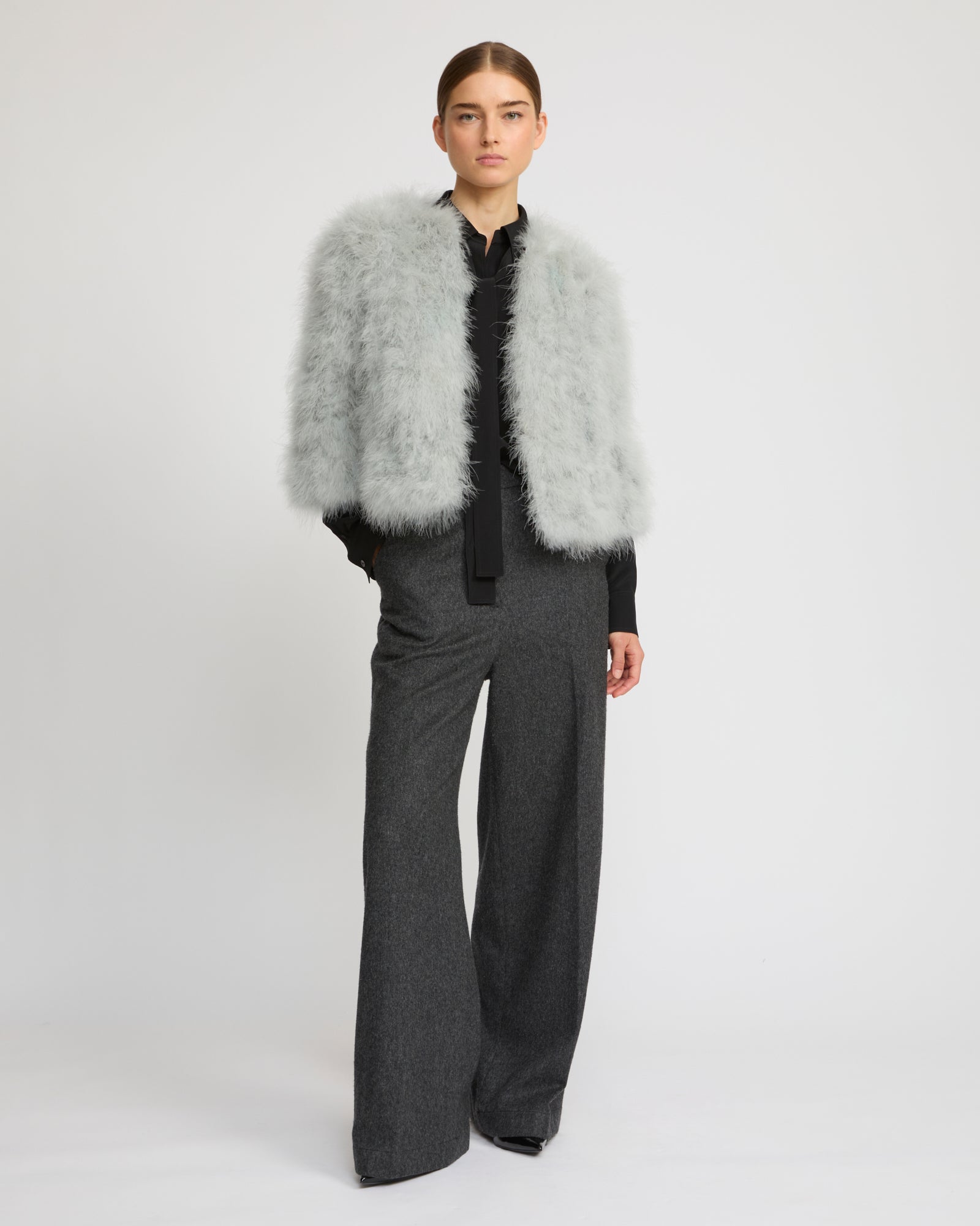 Short feather jacket - Yves Salomon