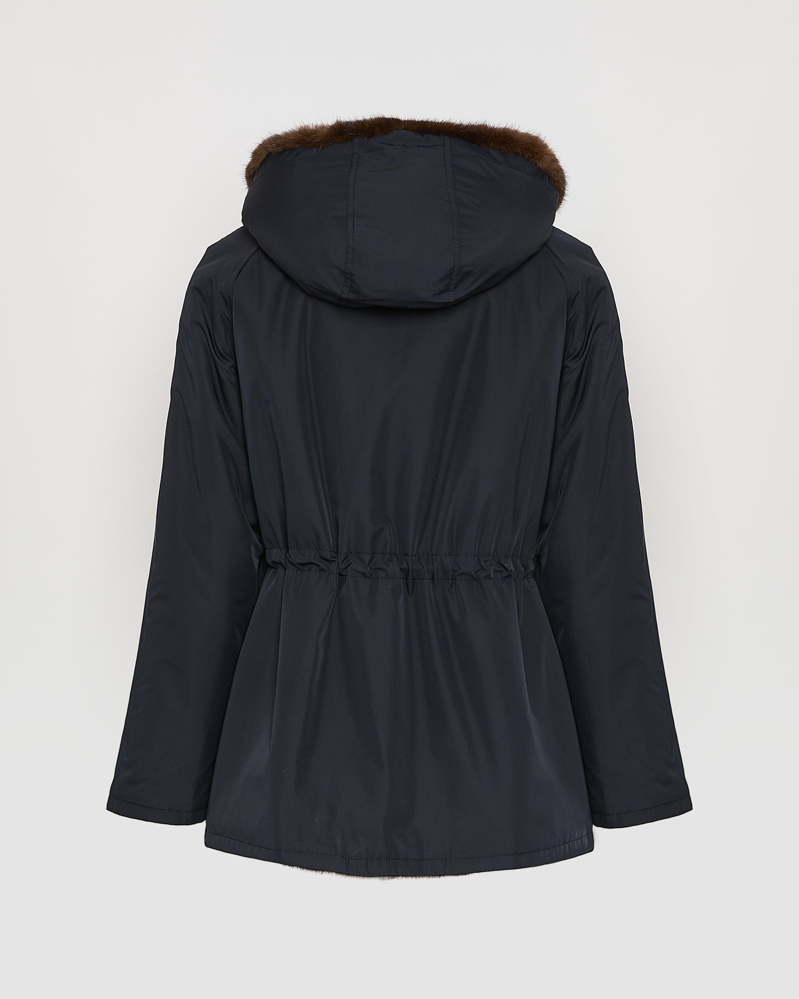 Hooded blouson in mink fur reversible technical fabric - Yves Salomon