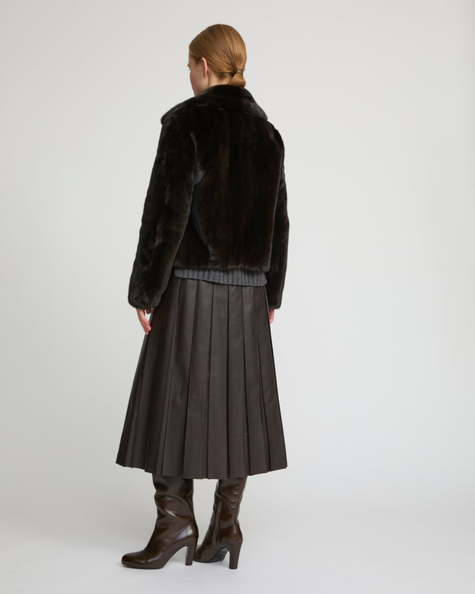 Short jacket in long-haired mink fur - Yves Salomon