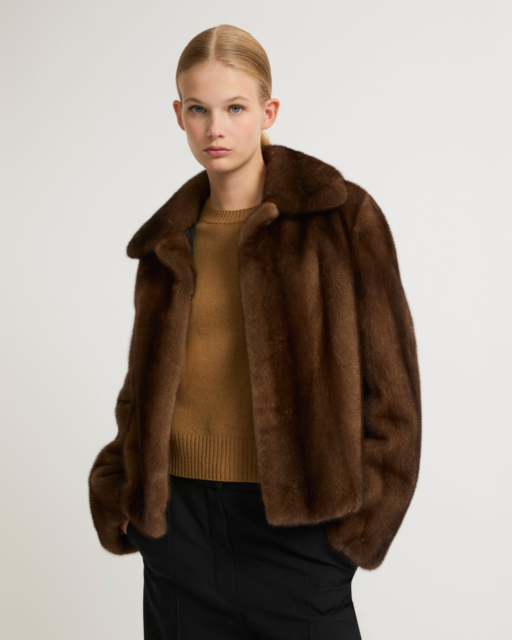 Mink fur deals jacket