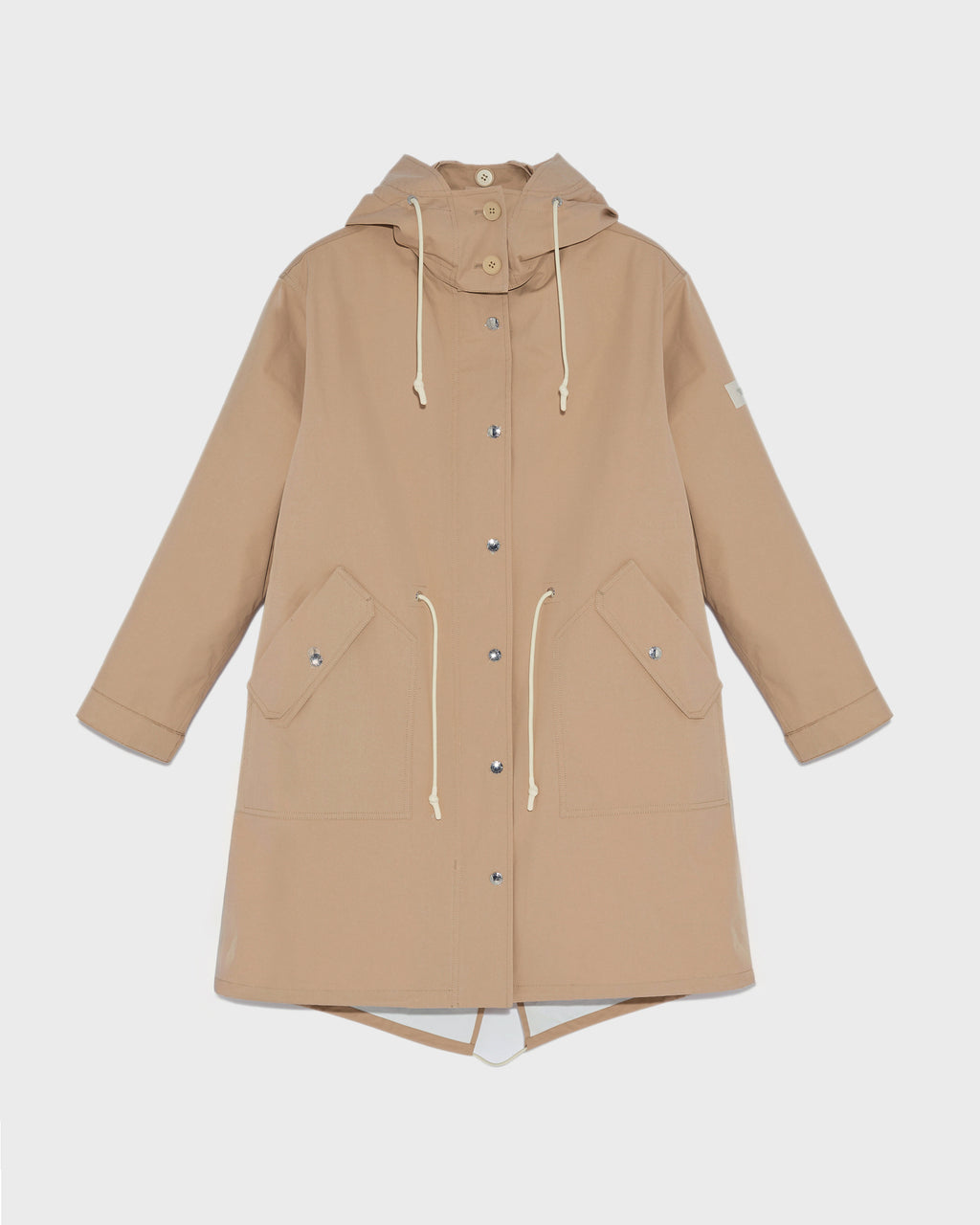 Cotton-blend fishtail parka