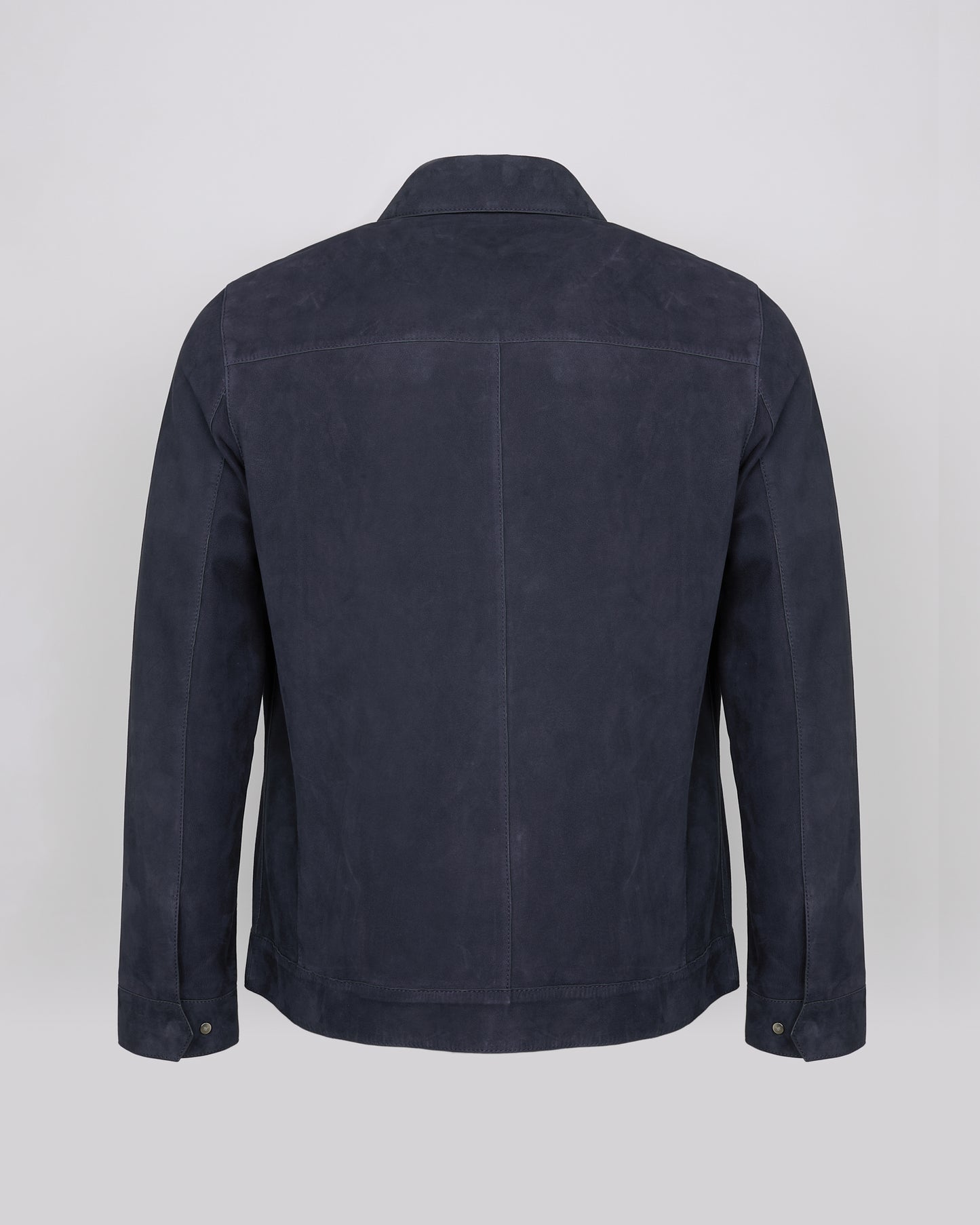 Double-sided velour leather jacket with nappa reverse -Yves Salomon