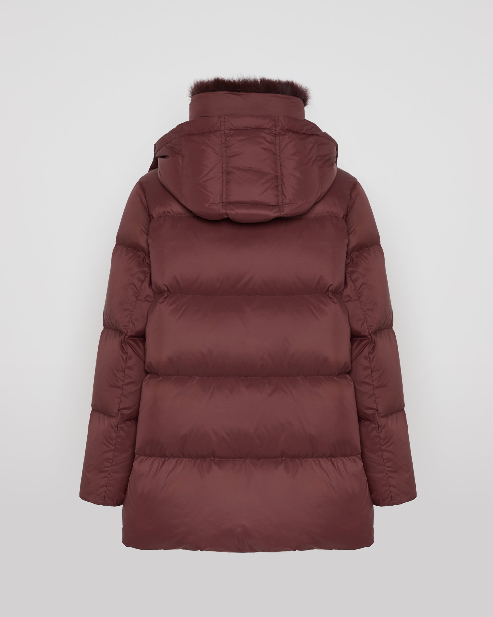 Iconic "A" line down jacket with fox fur collar - Yves Salomon