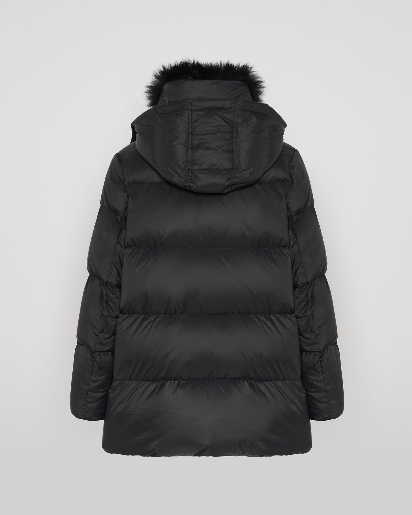 Iconic "A" line down jacket with lambswool collar - Yves Salomon