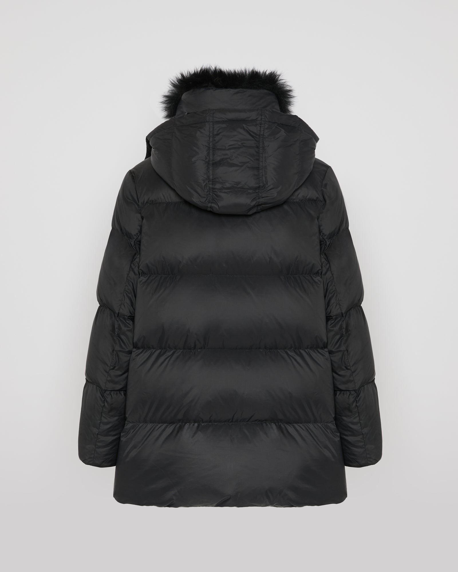 Iconic "A" line down jacket with lambswool collar - Yves Salomon