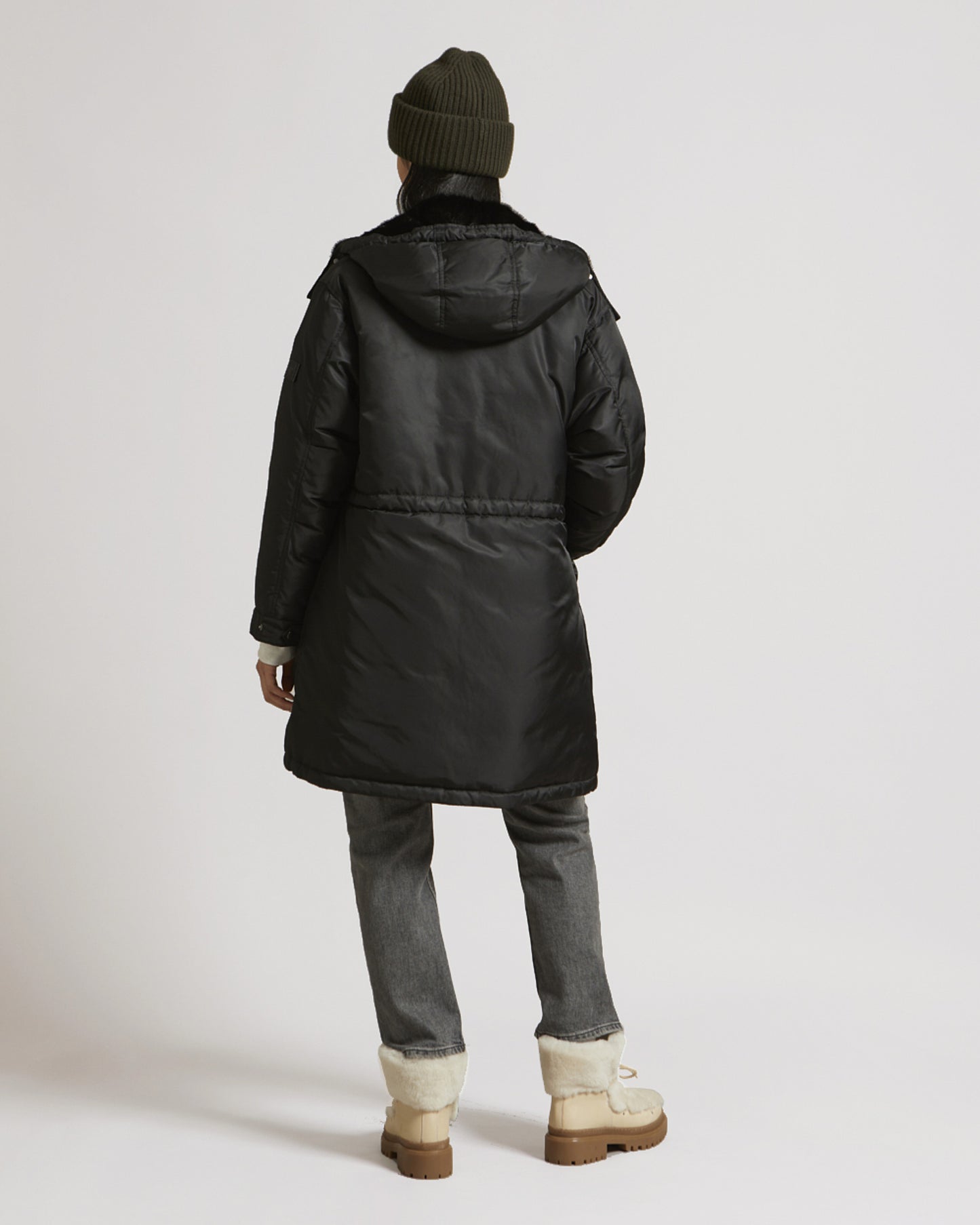 Winter sale & boxing day Yves Salomon -Long bomber parka with mink fur