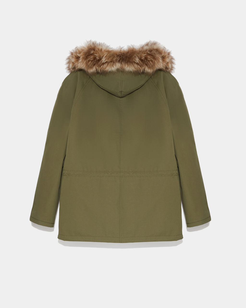 Mango fur best sale hooded parka