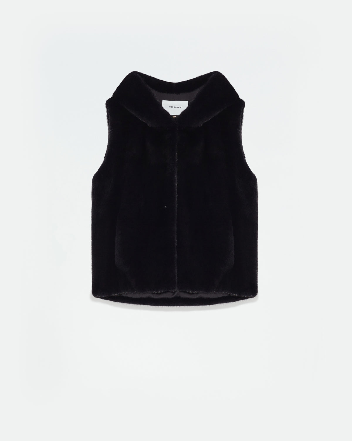 Hooded gilet in long-haired mink fur -Yves Salomon