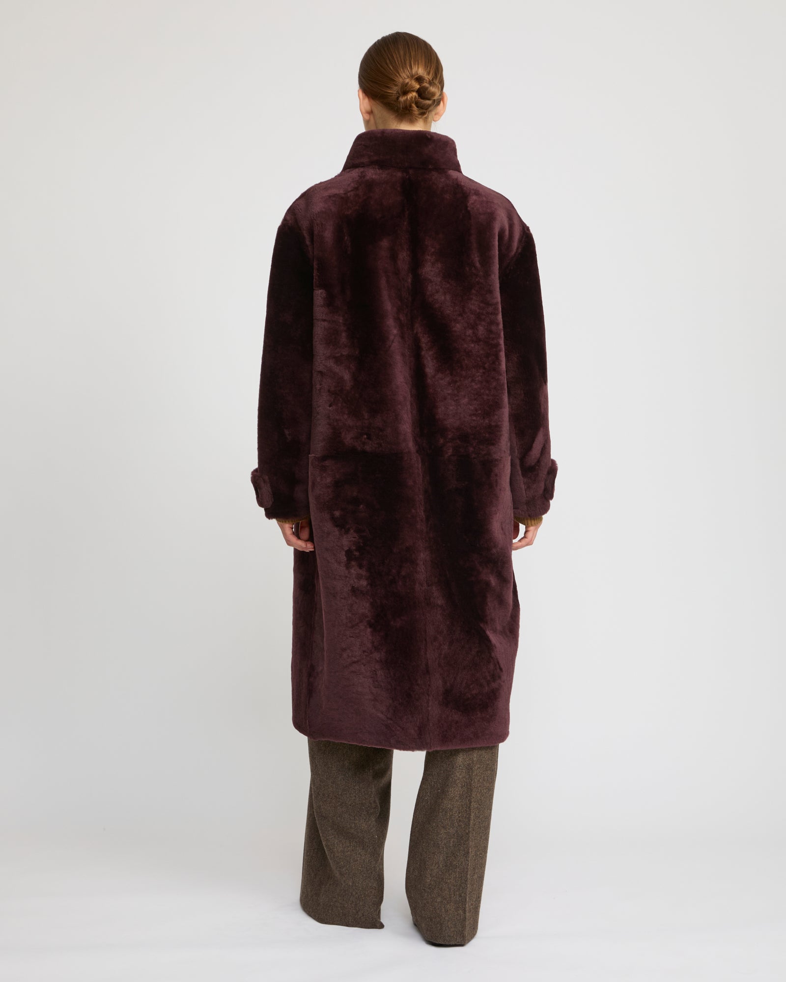 Officer coat in merino - Yves Salomon