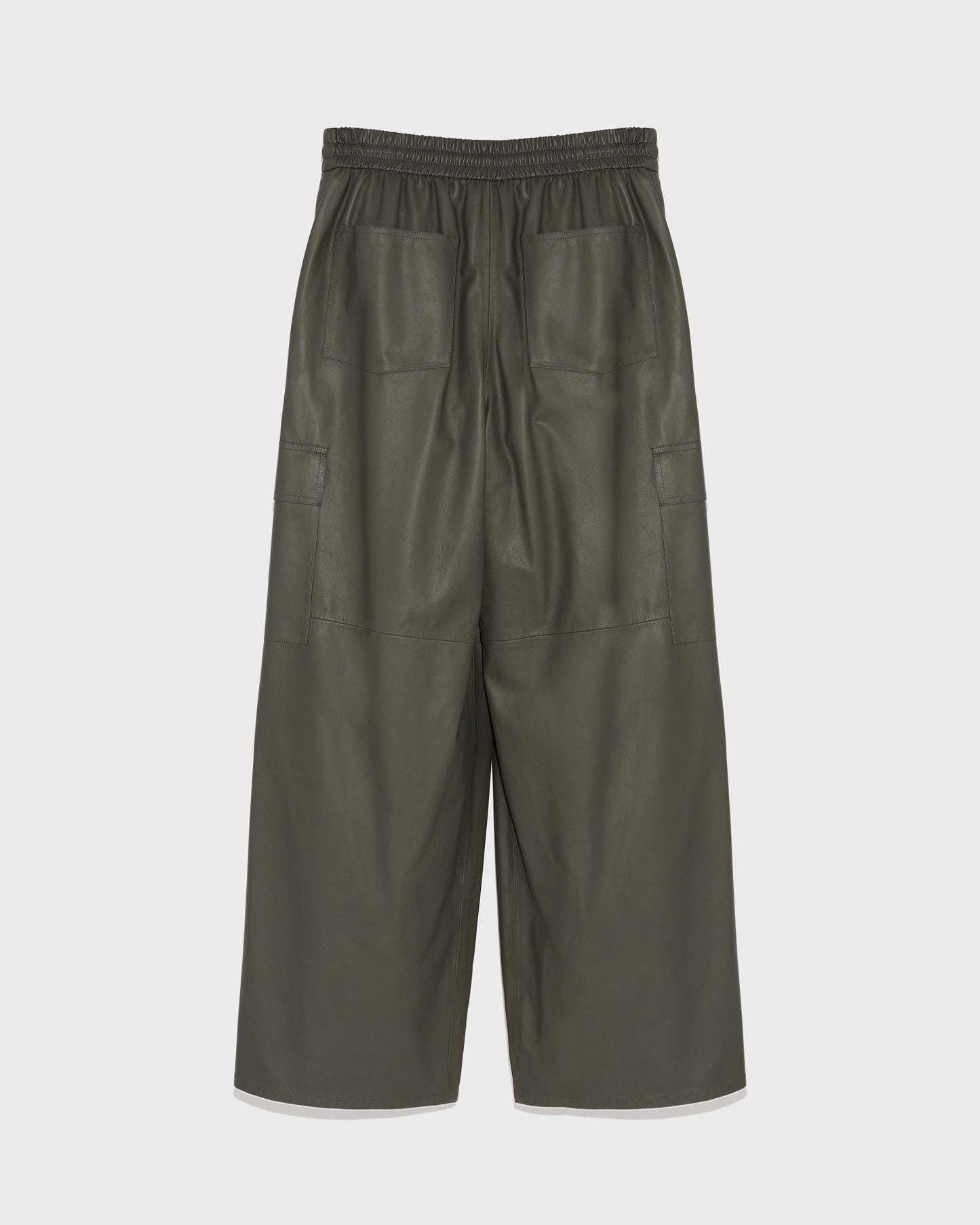 Cargo trousers in lamb leather -Yves Salomon