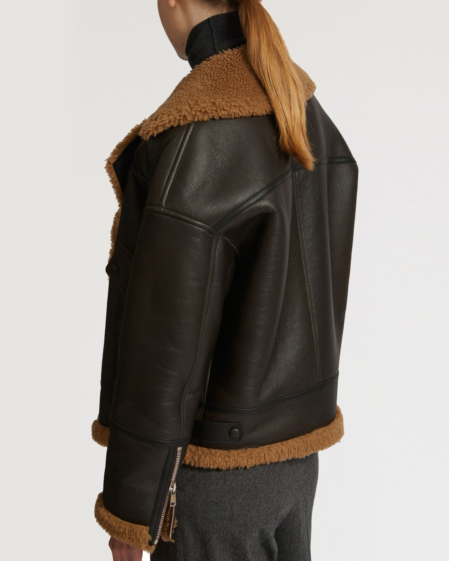 Merino biker jacket -Yves Salomon