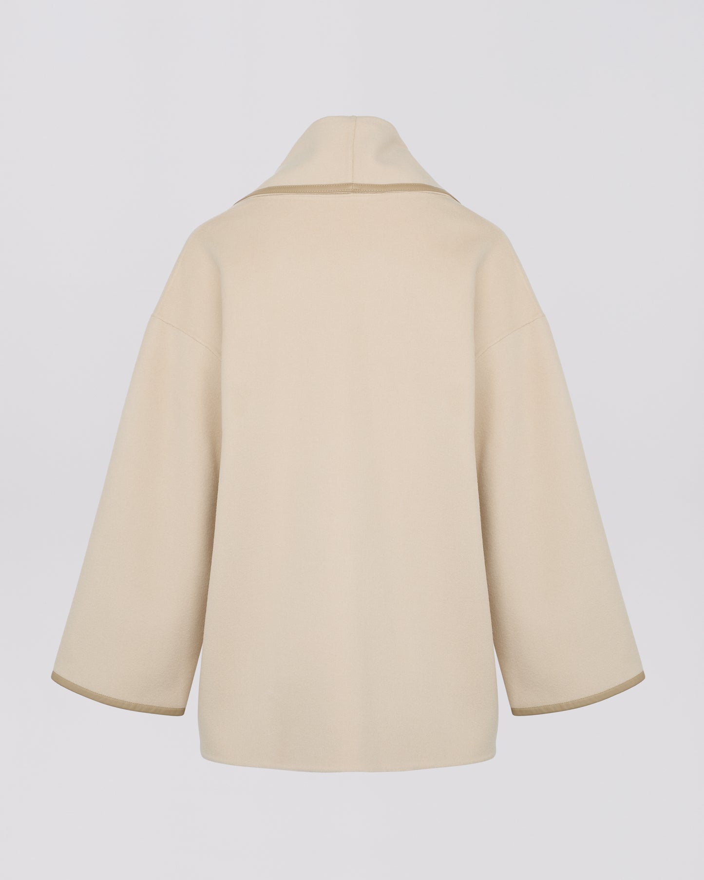 Double-sided wool-blend draped jacket -Yves Salomon
