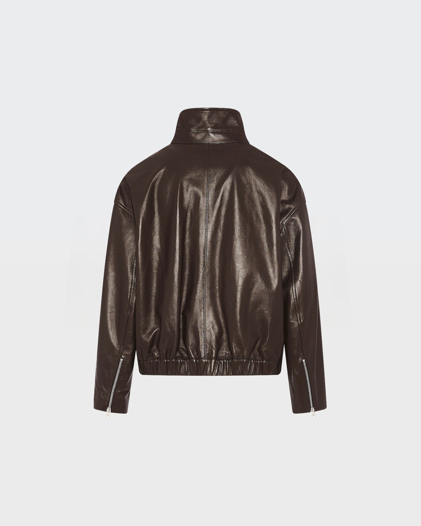 Lamb leather blouson