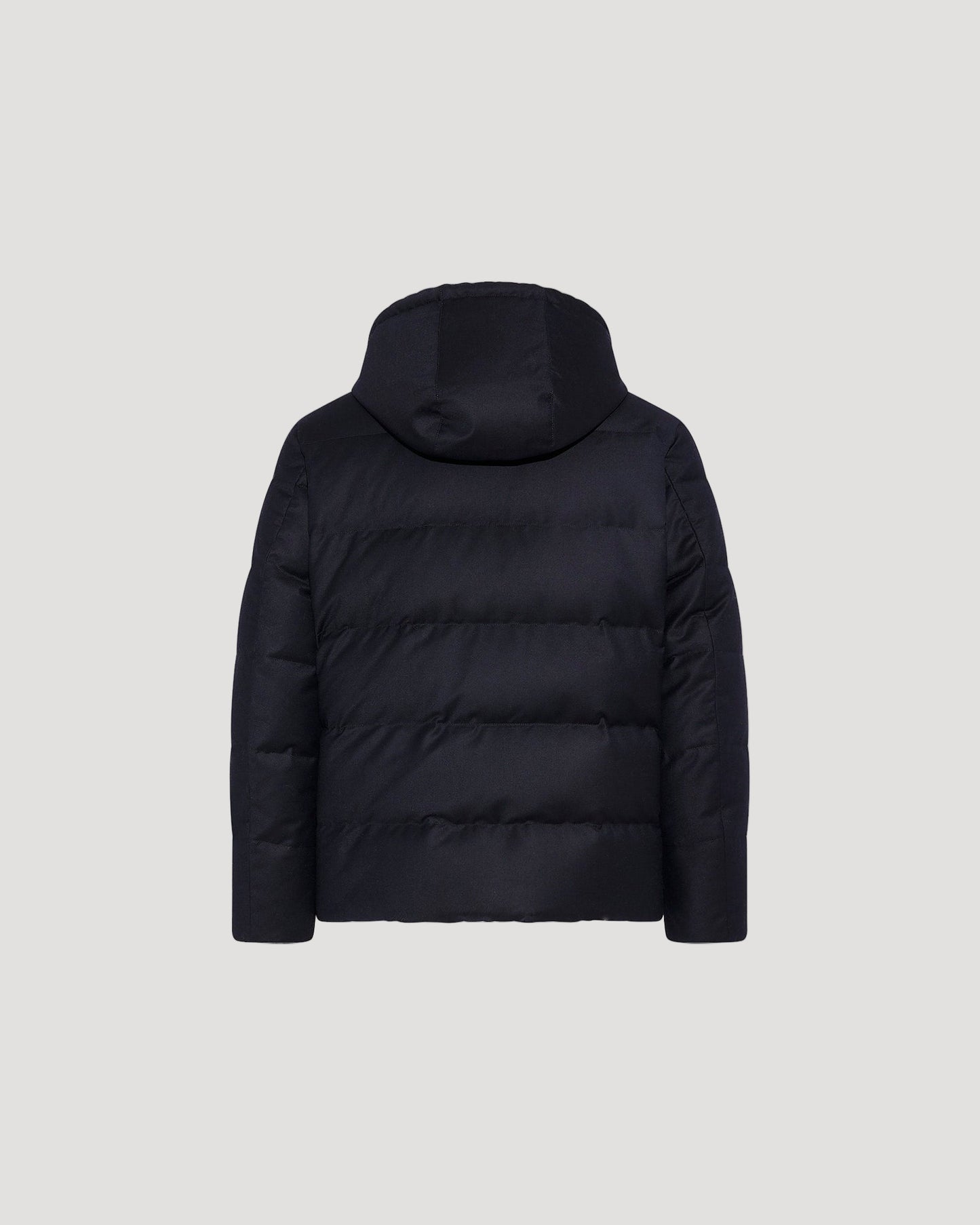 Short down jacket in Loro Piana fabric with mink trim -Yves Salomon