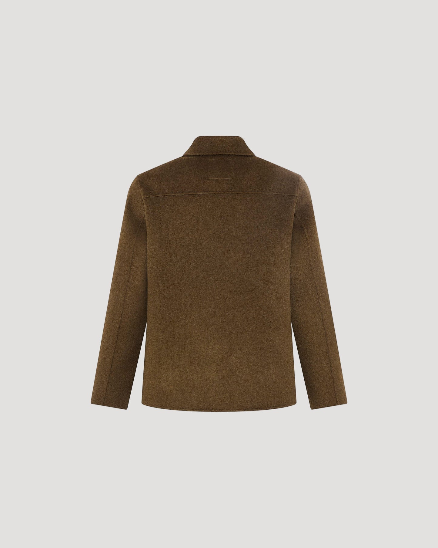 Workwear jacket in double-sided wool-cashmere fabric -Yves Salomon