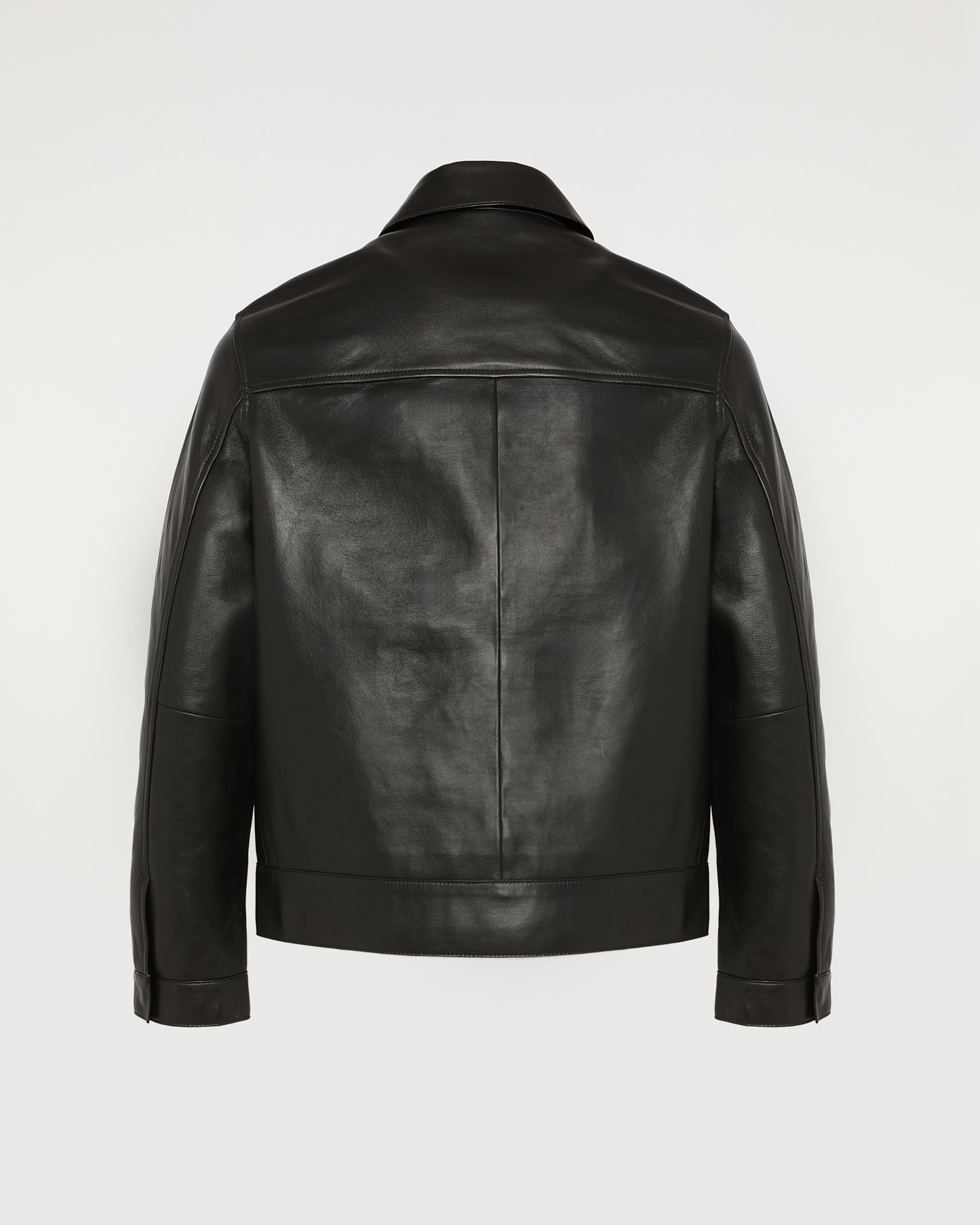 Lamb leather jacket with nappa finish
