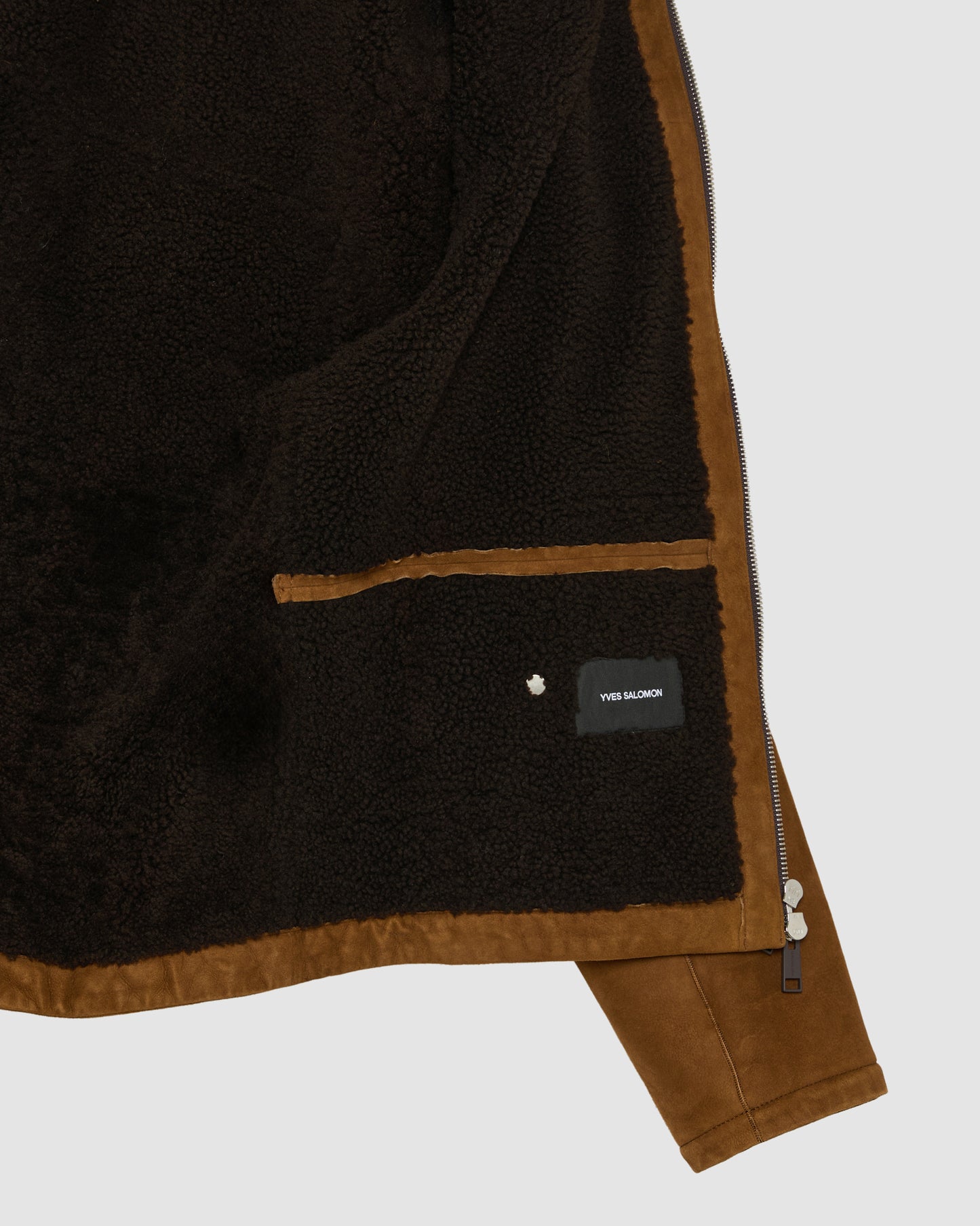 Suede lambskin shearling parka - Yves Salomon