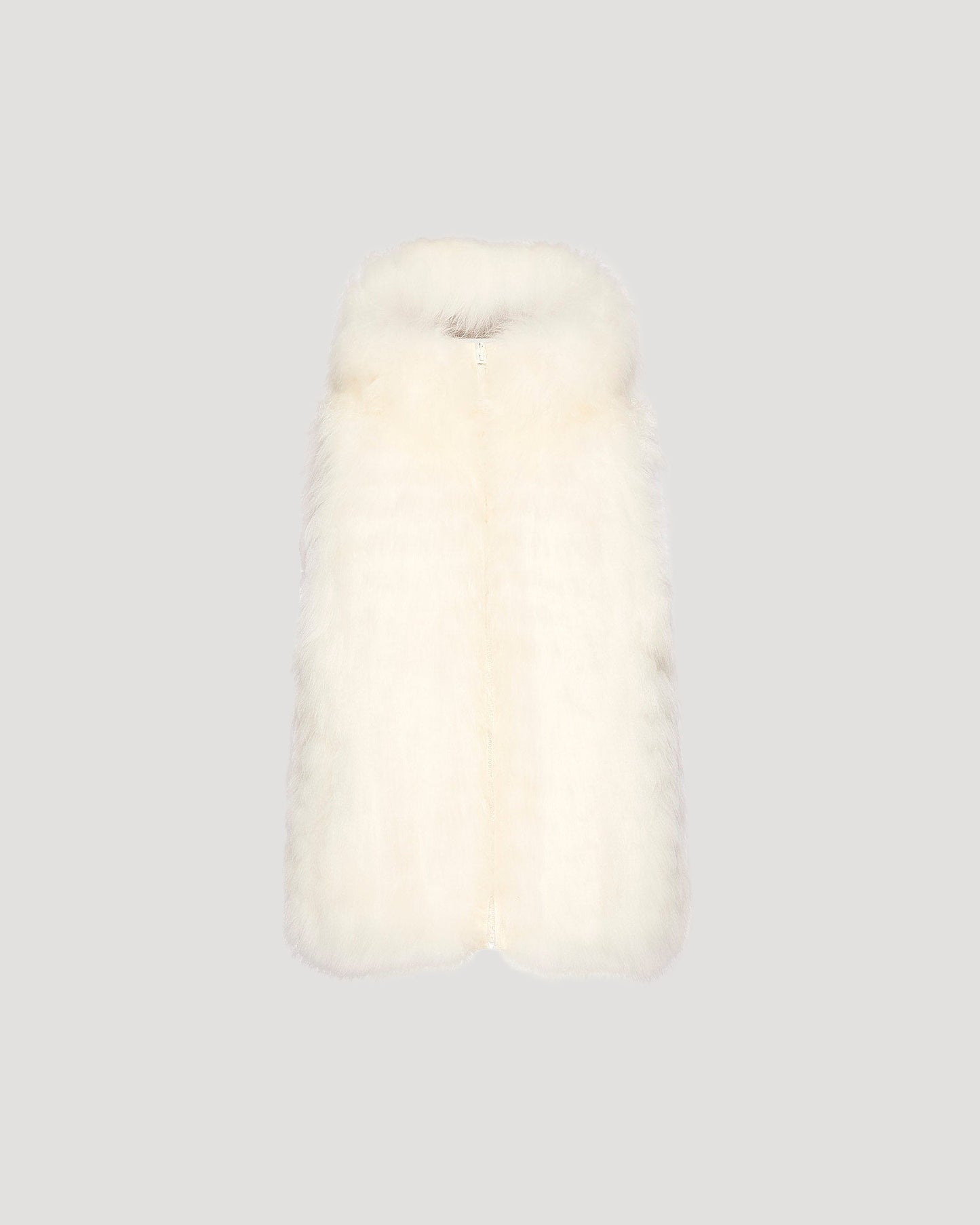 Reversible long-haired lambskin gilet -Yves Salomon