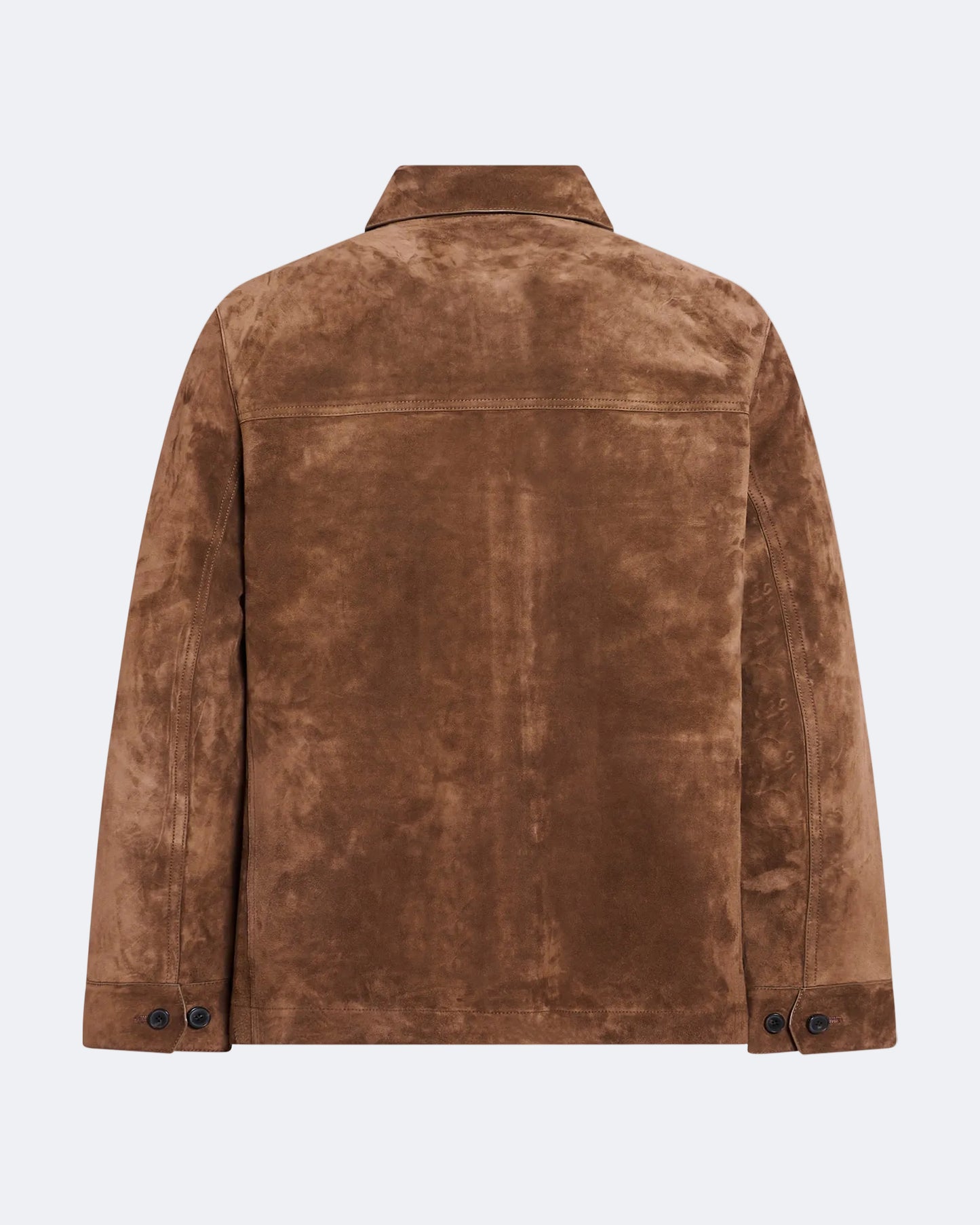 Suede-finish calfskin safari jacket