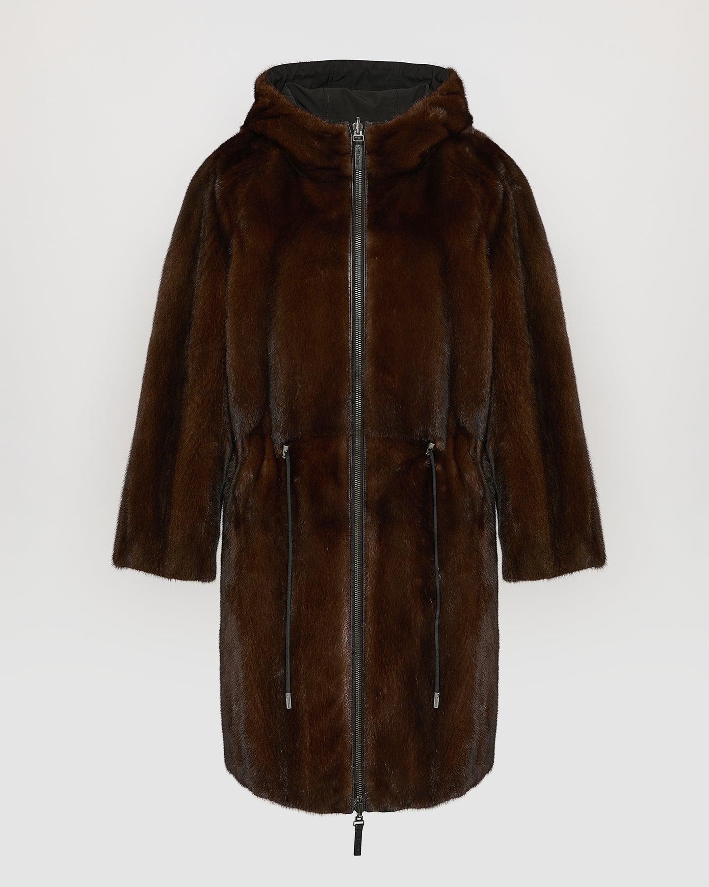 Reversible parka in technical fabric and mink fur - Yves Salomon