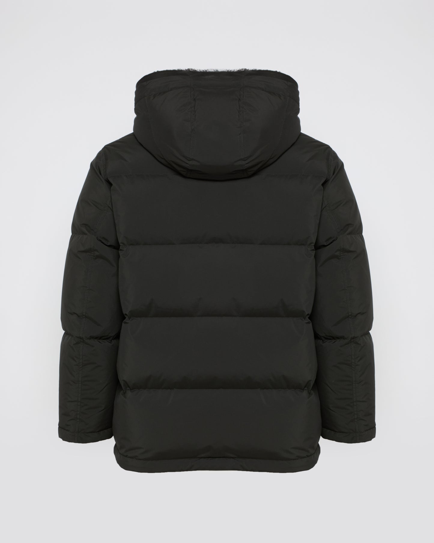 Down jacket in technical fabric and lambskin shearling -Yves Salomon