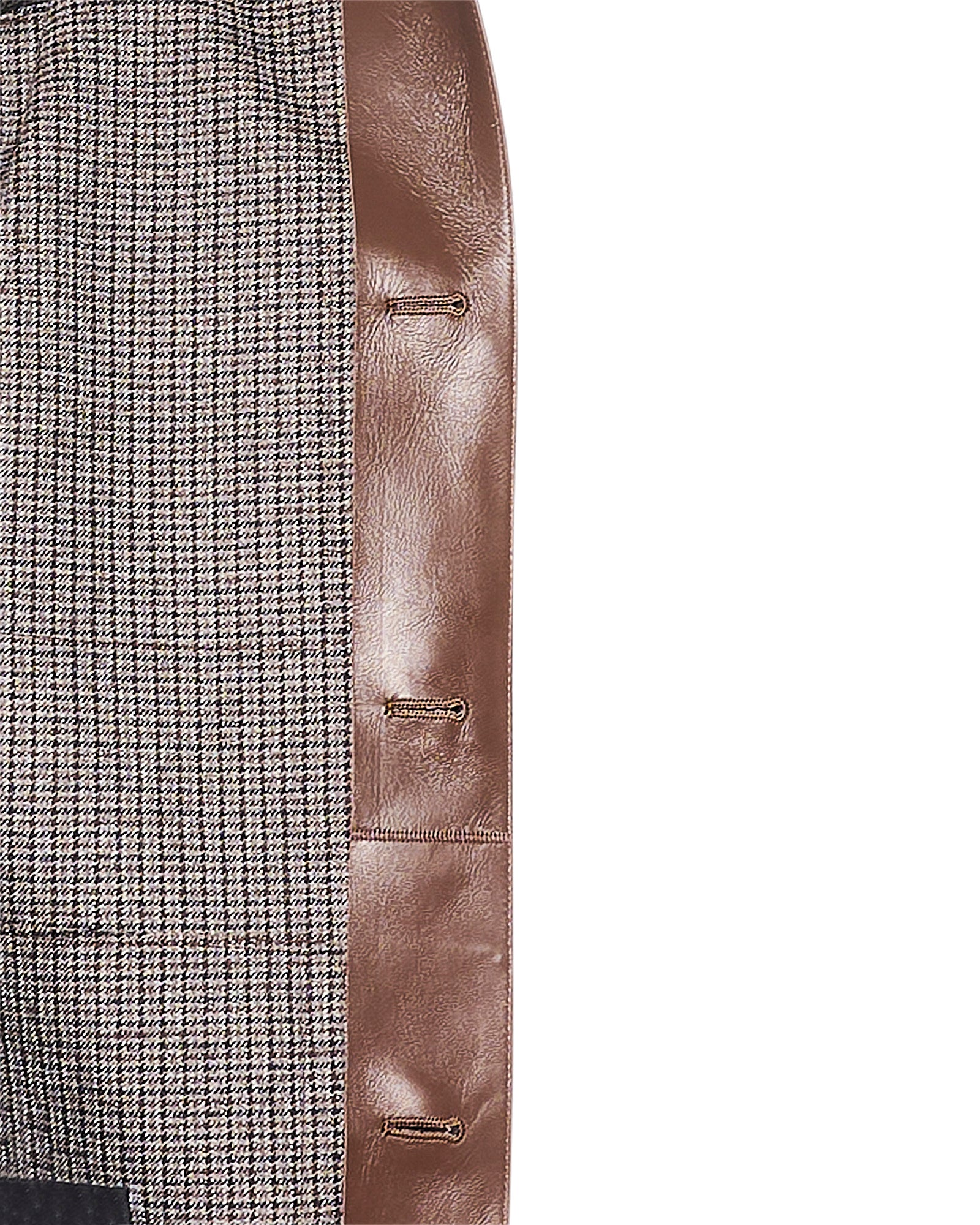 Flannel lined leather overshirt - Yves Salomon