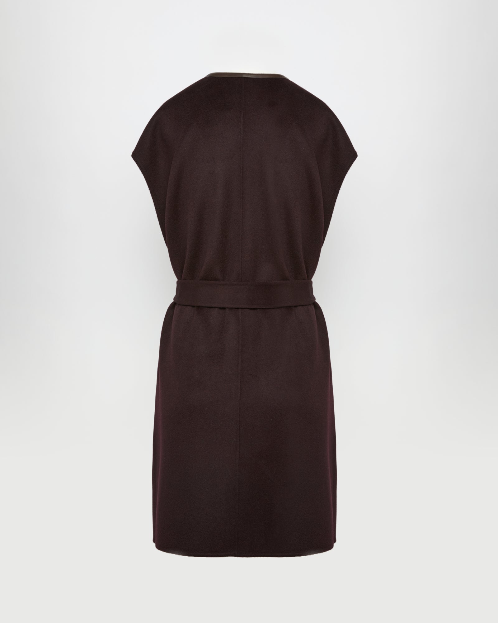 Double-sided cashmere-blend belted cape -Yves Salomon