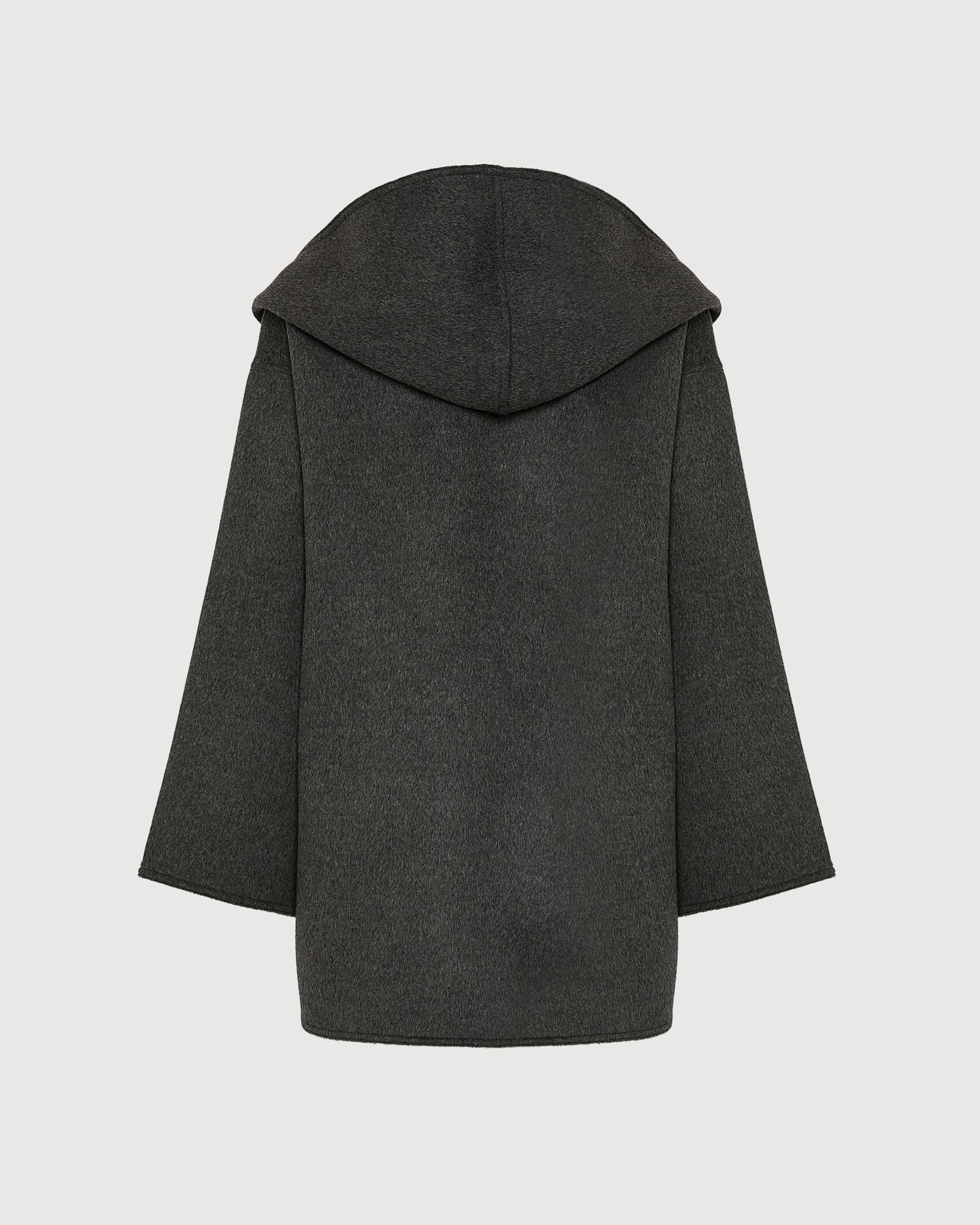 Oversized short coat in double-sided cashmere blend - Yves Salomon