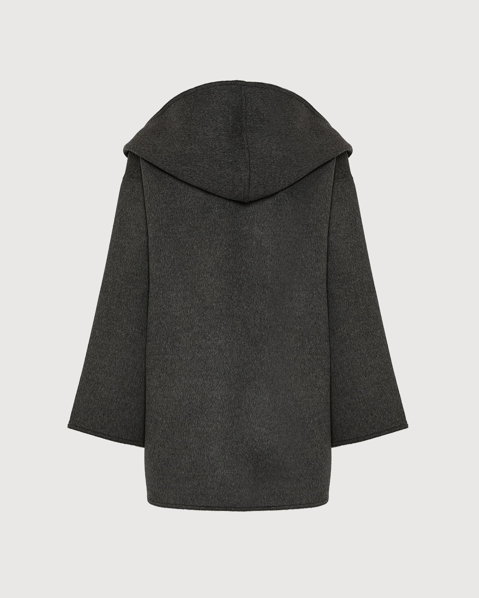 Oversized short coat in double-sided cashmere blend - Yves Salomon