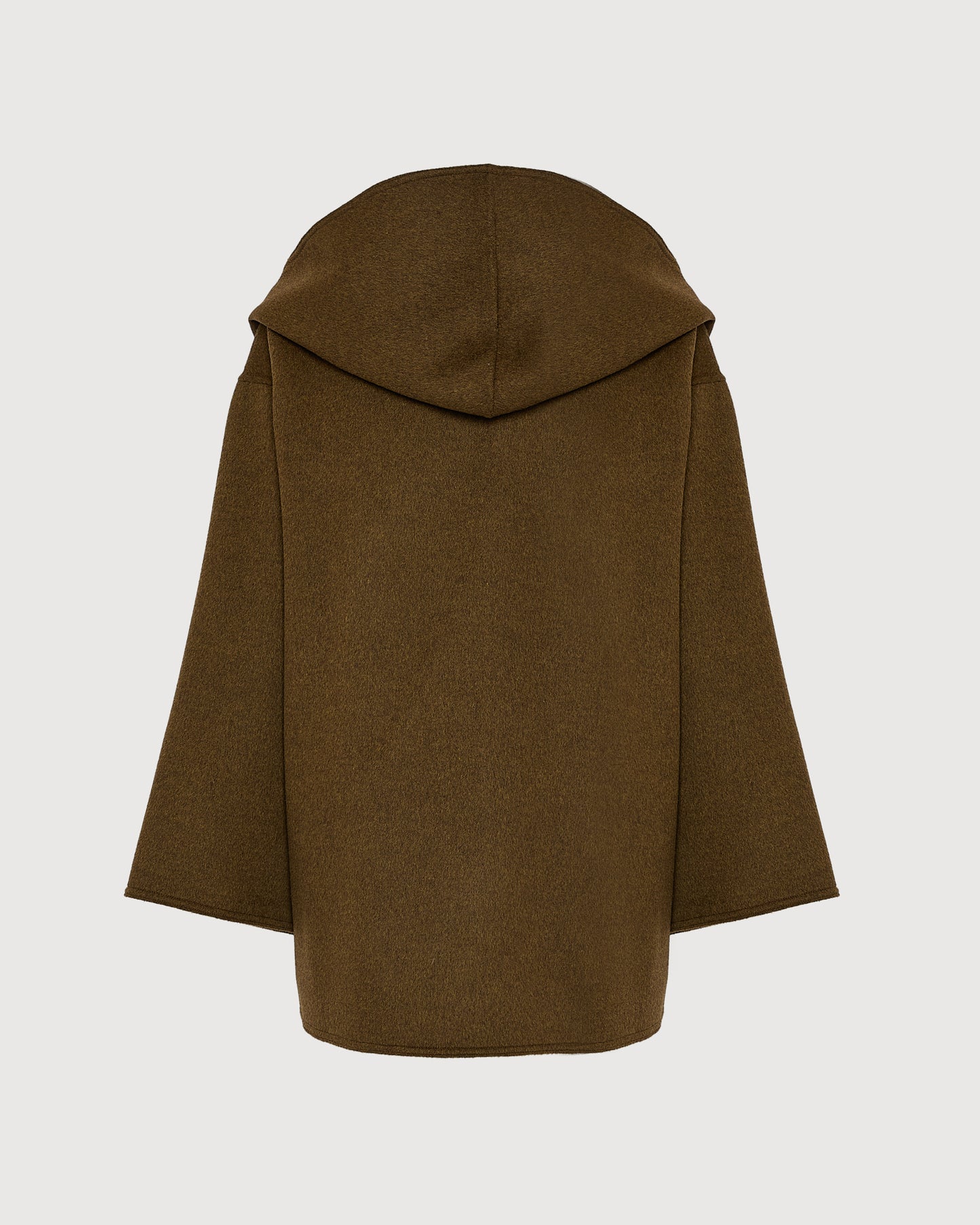 Oversized short coat in double-sided cashmere blend - Yves Salomon