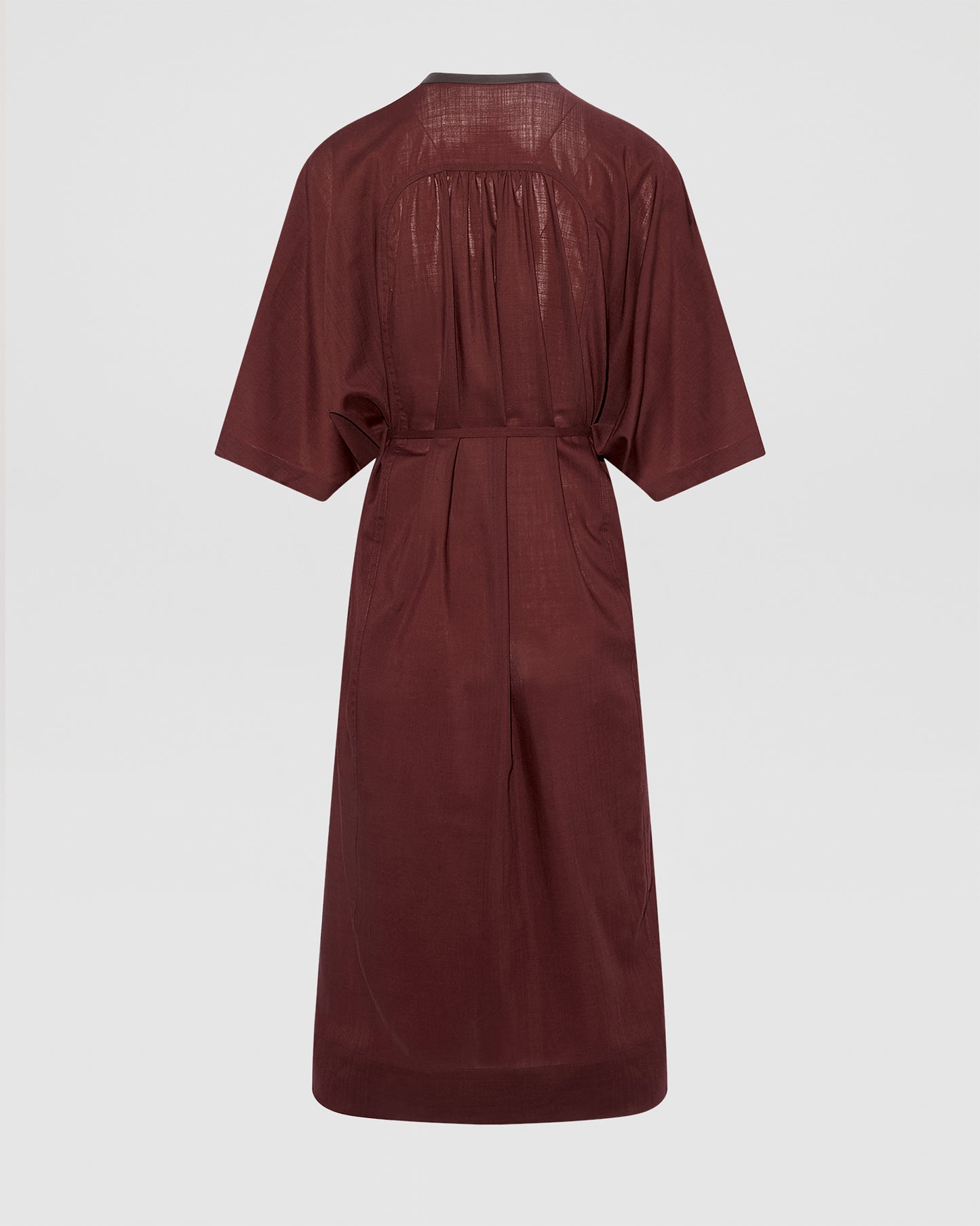 Wool voile kaftan dress - Yves Salomon