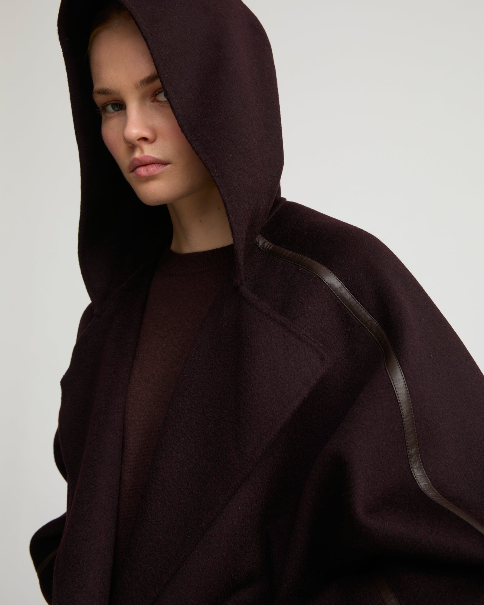 Double-sided cashmere-blend hooded jacket - Yves Salomon