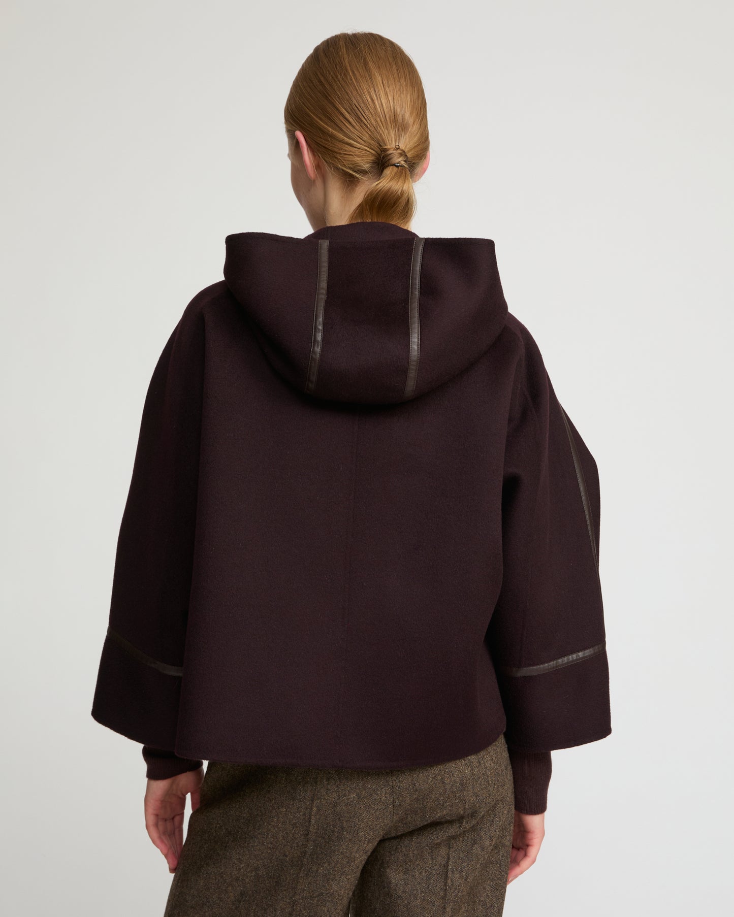 Double-sided cashmere-blend hooded jacket - Yves Salomon