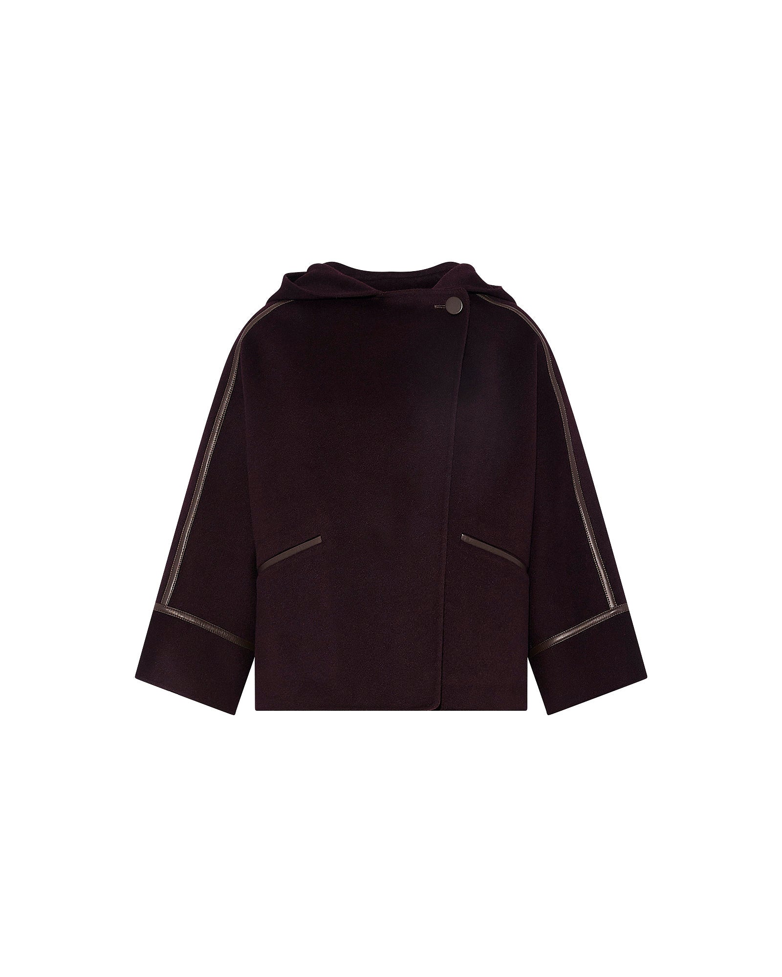 Double-sided cashmere-blend hooded jacket - Yves Salomon