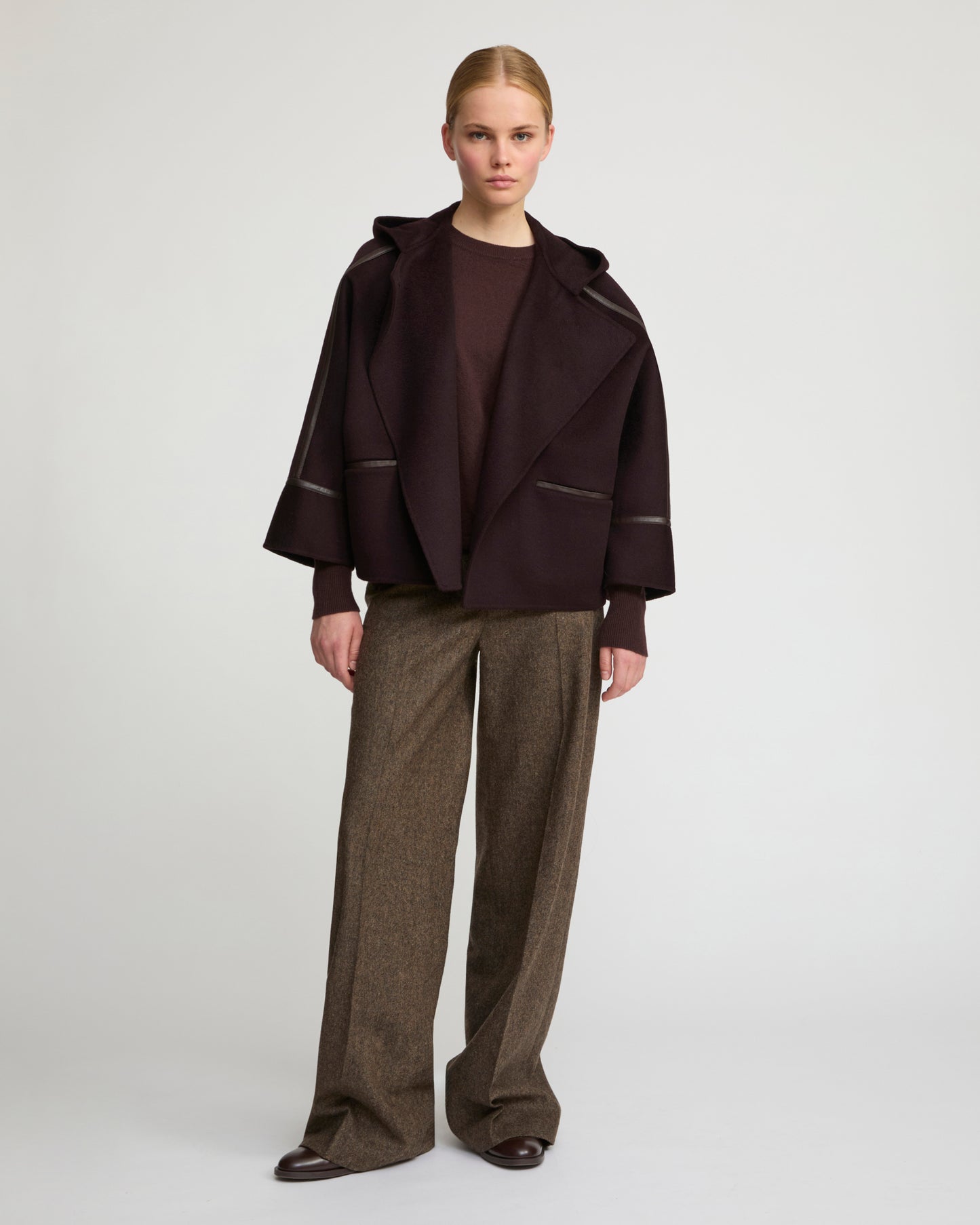 Double-sided cashmere-blend hooded jacket - Yves Salomon