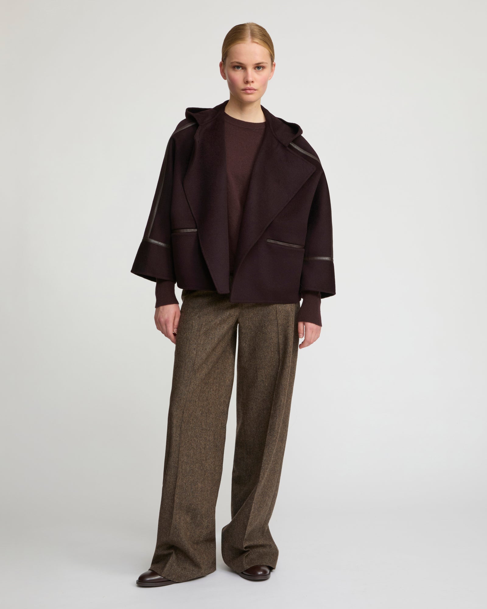 Double-sided cashmere-blend hooded jacket - Yves Salomon