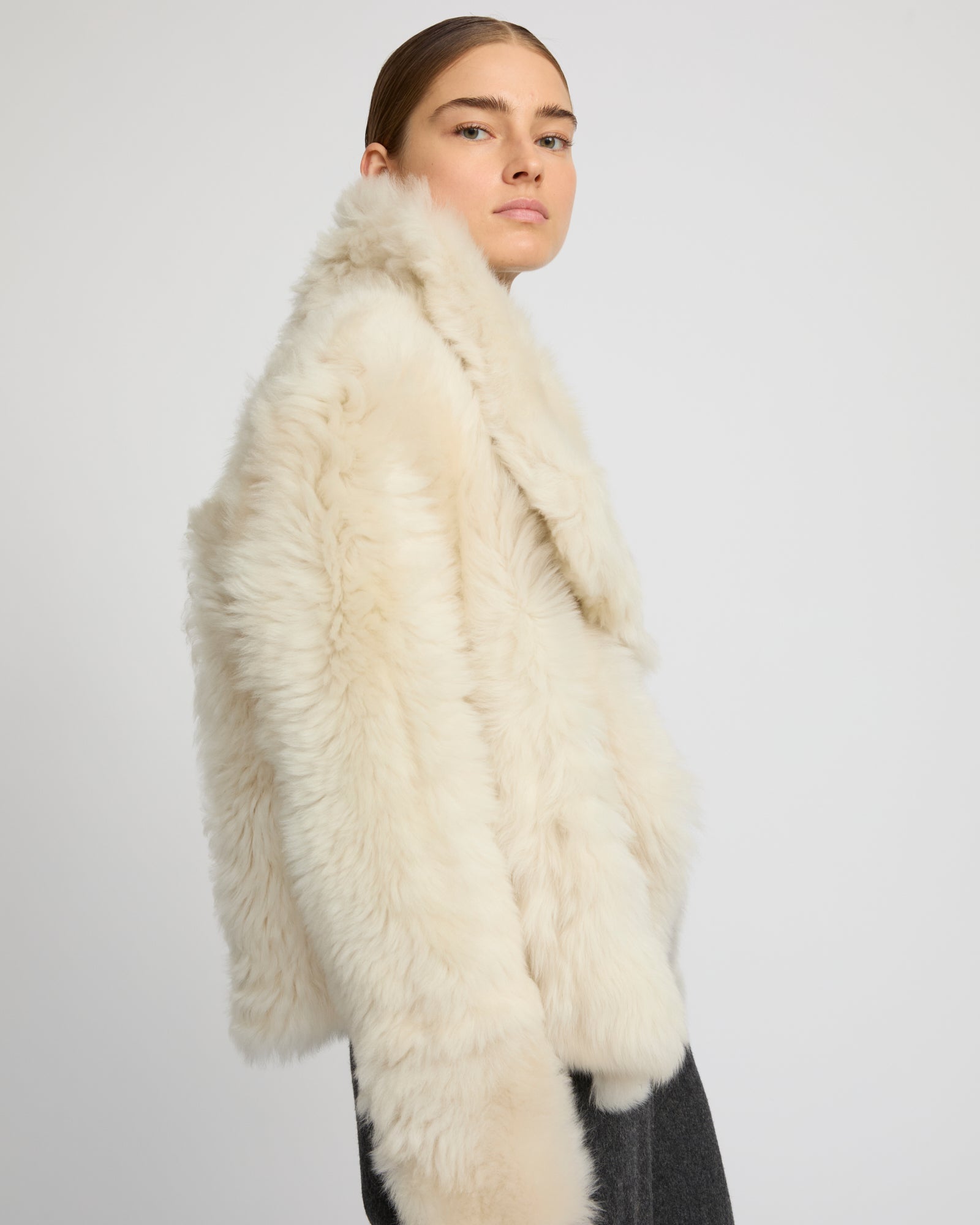 Short jacket in Toscana lambskin - Yves Salomon