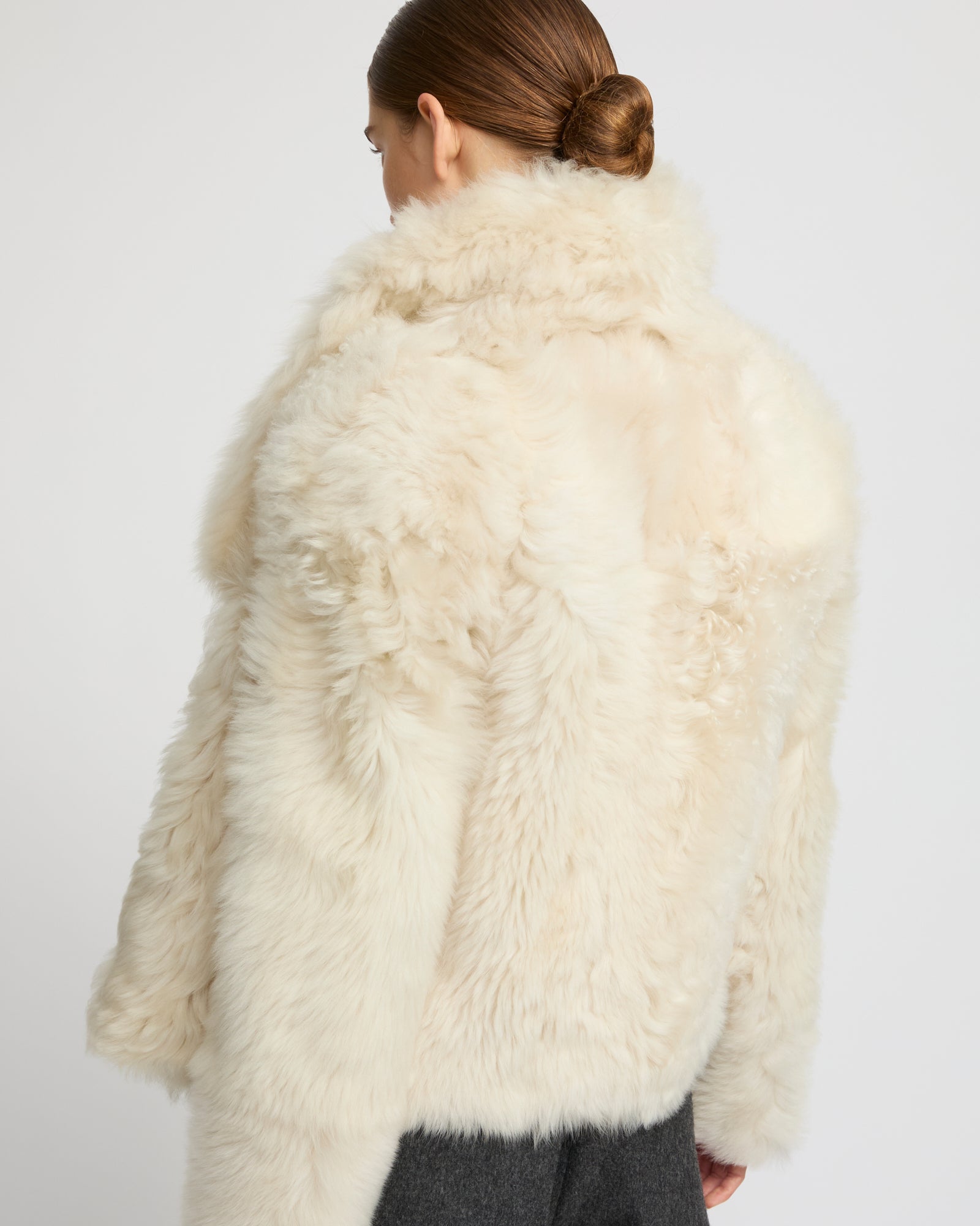 Short jacket in Toscana lambskin - Yves Salomon
